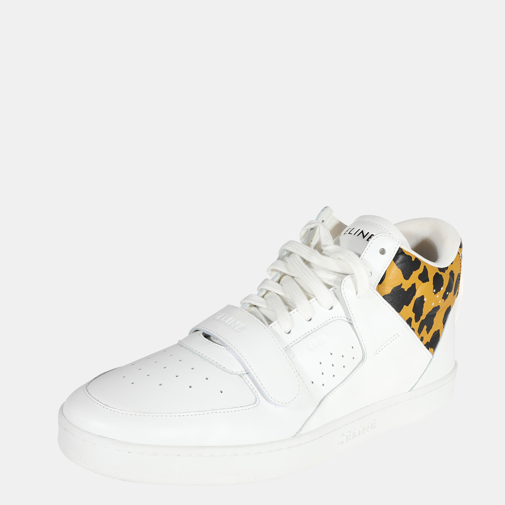 

Celine White/Yellow Animal Print CT-02 Mid Sneaker US 11 EU 44