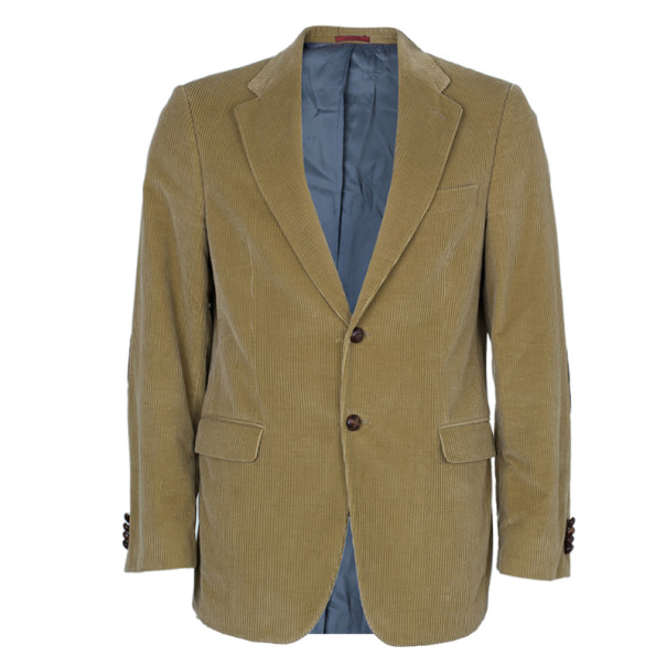 Pre Owned CH Carolina Herrera Beige Corduroy Men's Blazer M