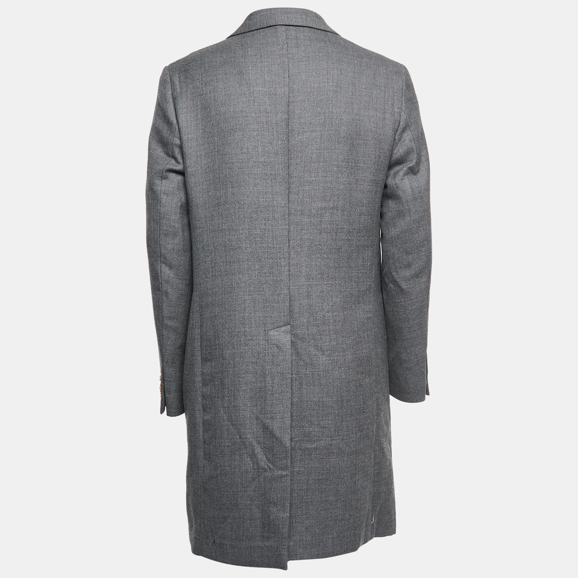 

CH Carolina Herrera Grey Wool Single-Breasted Coat