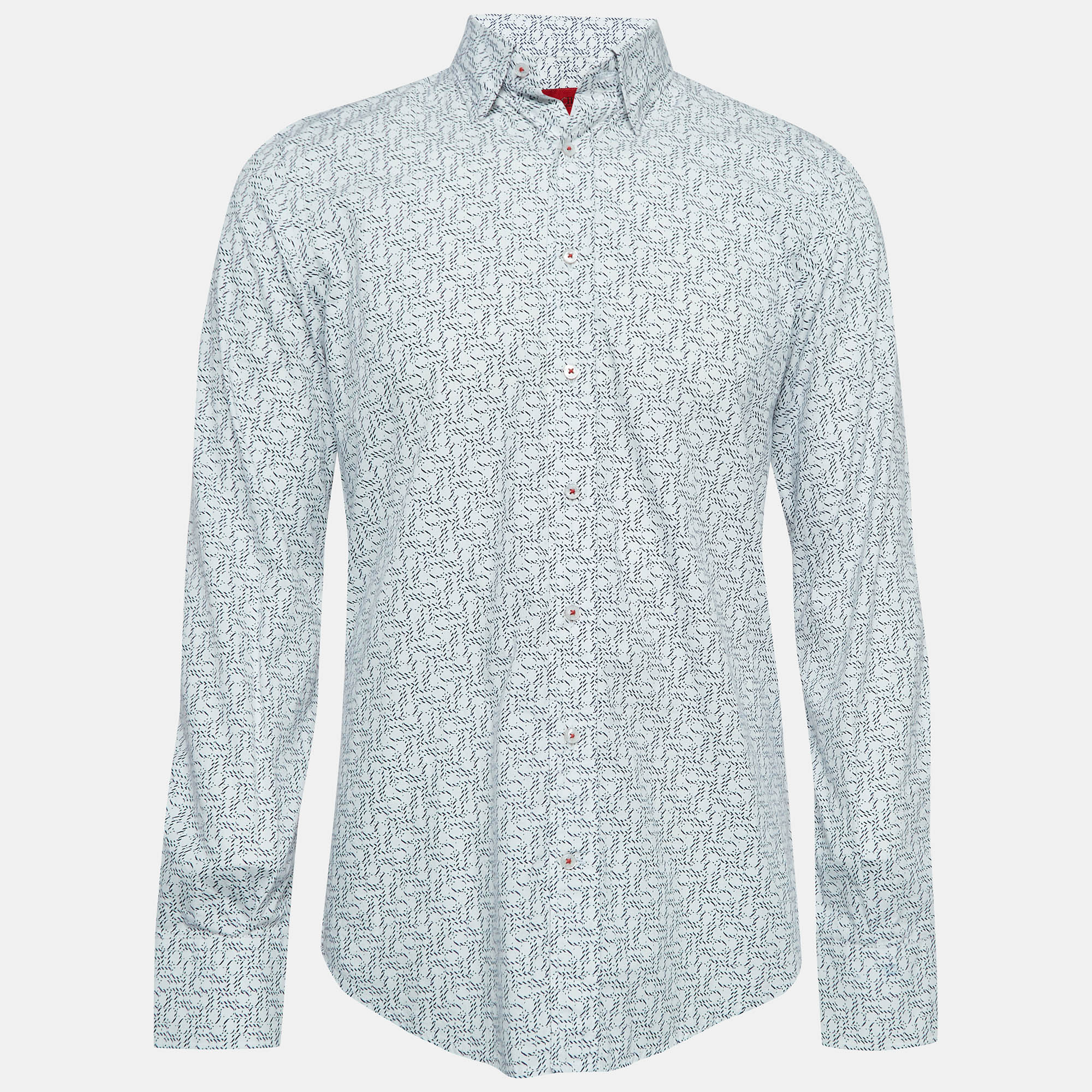 

CH Carolina Herrera White Printed Cotton Long Sleeve Shirt
