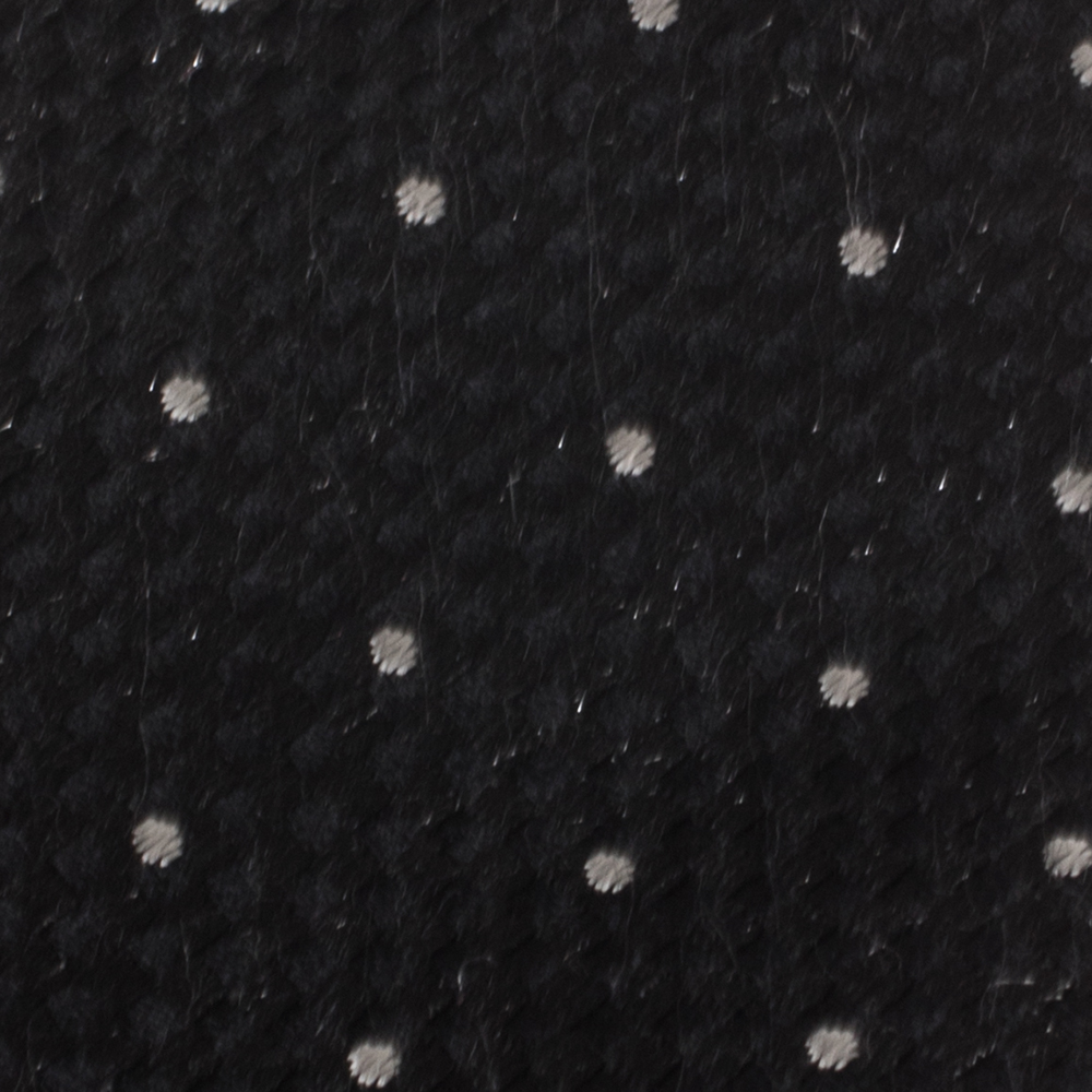 

Chanel Black Dot Lurex Textured Skinny Silk Tie