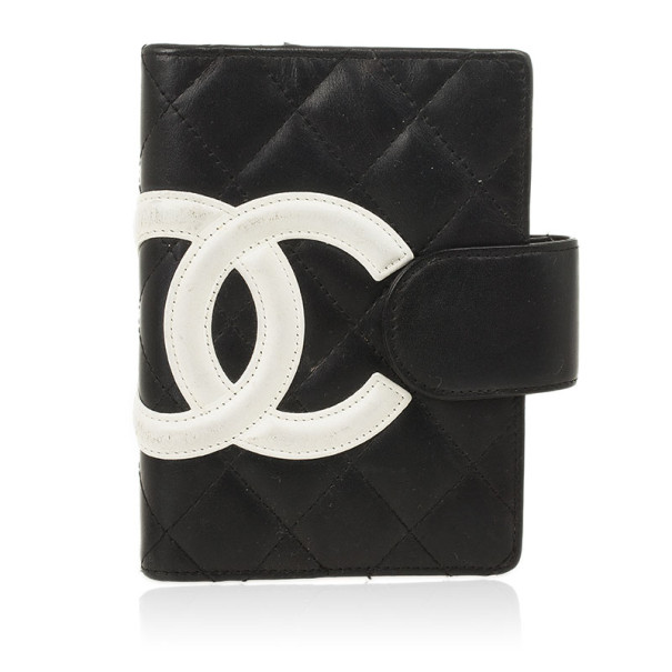 Pre Owned Chanel Black Cambon Quilted Agenda Cover