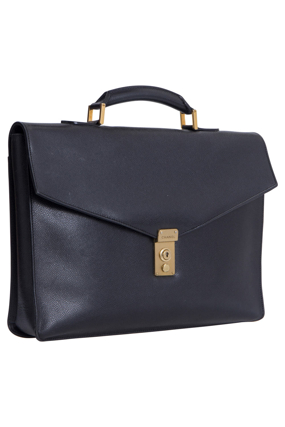 

Chanel Black Caviar Leather Briefcase
