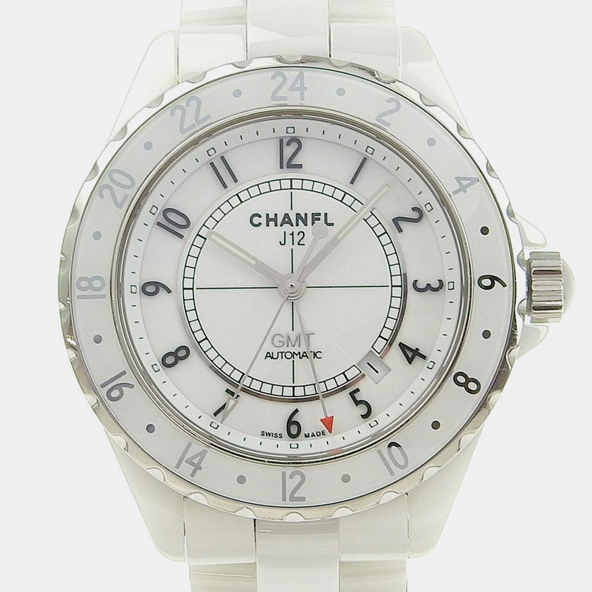 

Chanel White Ceramic J12 H2126 Automatic Men's Wristwatch 42 mm