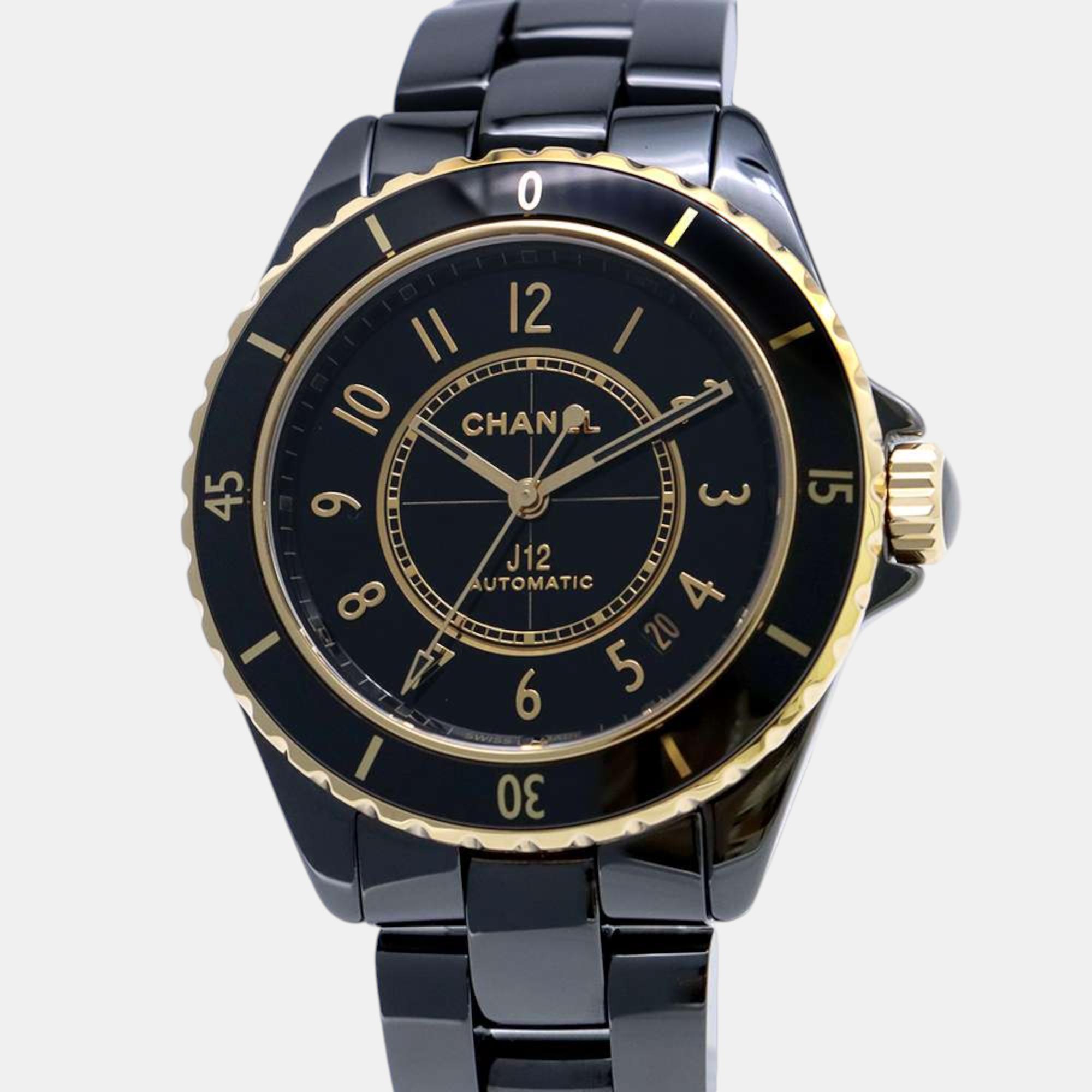 

Chanel Black Ceramic J12 H9541 Automatic Men's Wristwatch 38 mm