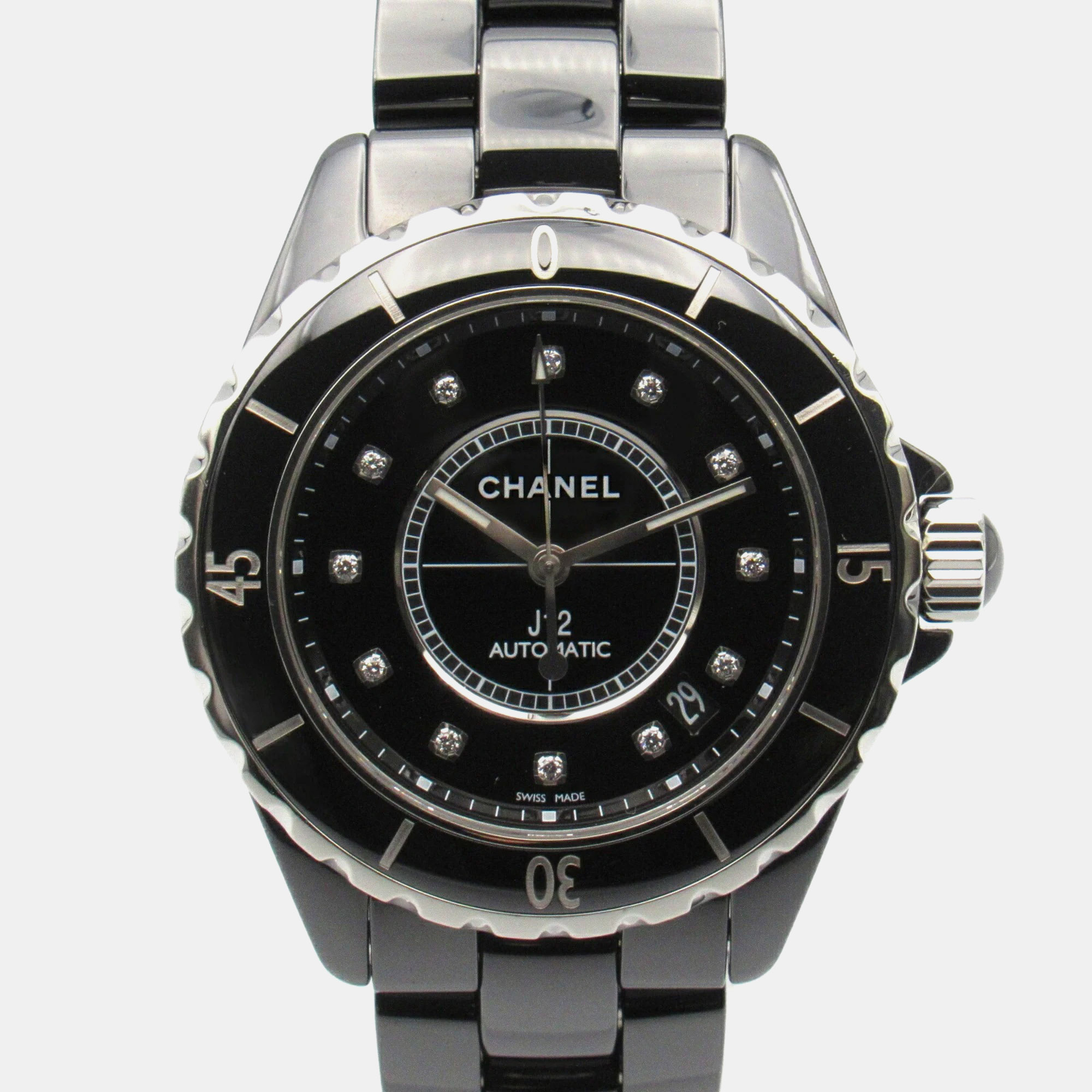 

Chanel Black Ceramic J12 Automatic Men's Wristwatch 38 mm