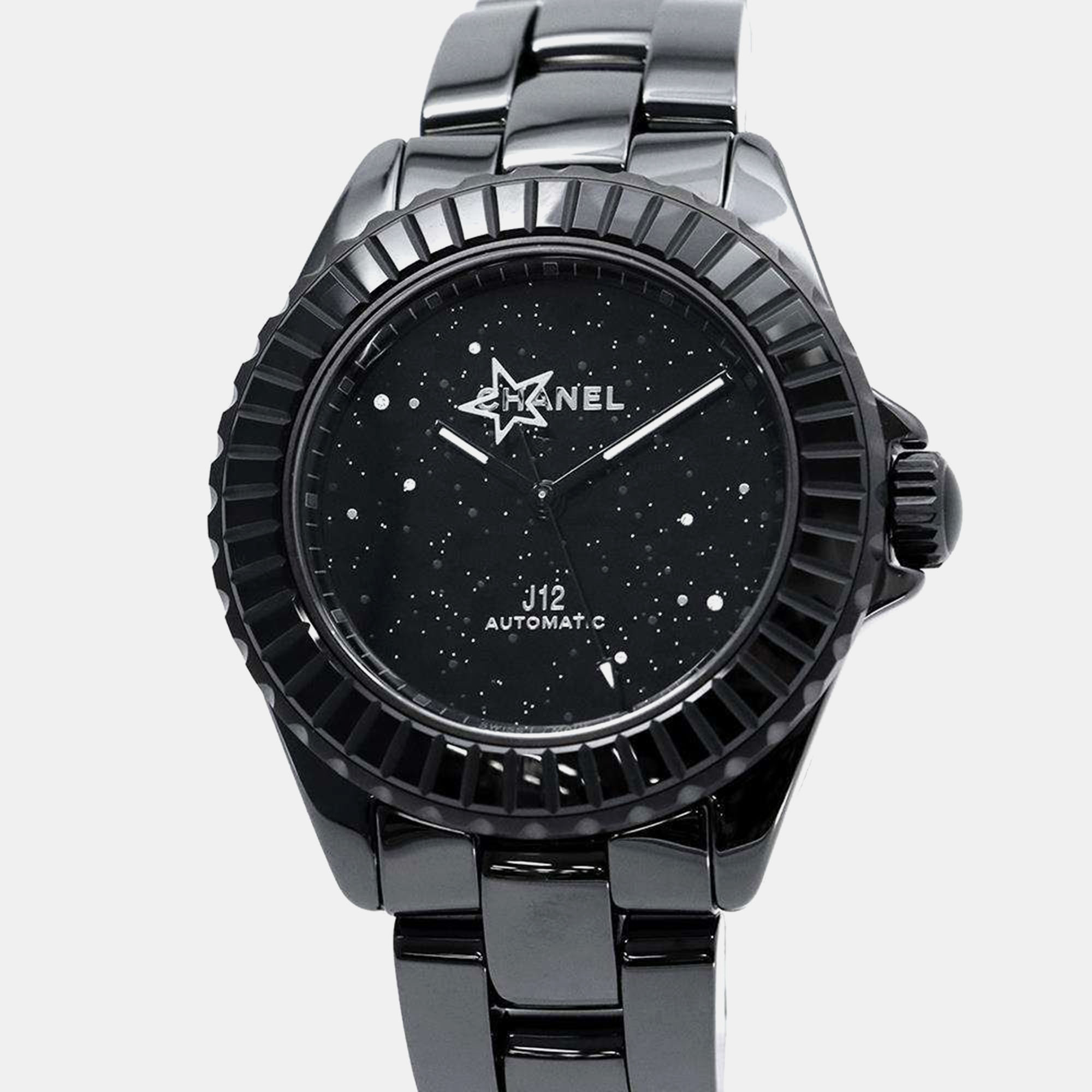 

Chanel Black Ceramic J12 H7989 Automatic Women's Wristwatch 38 mm