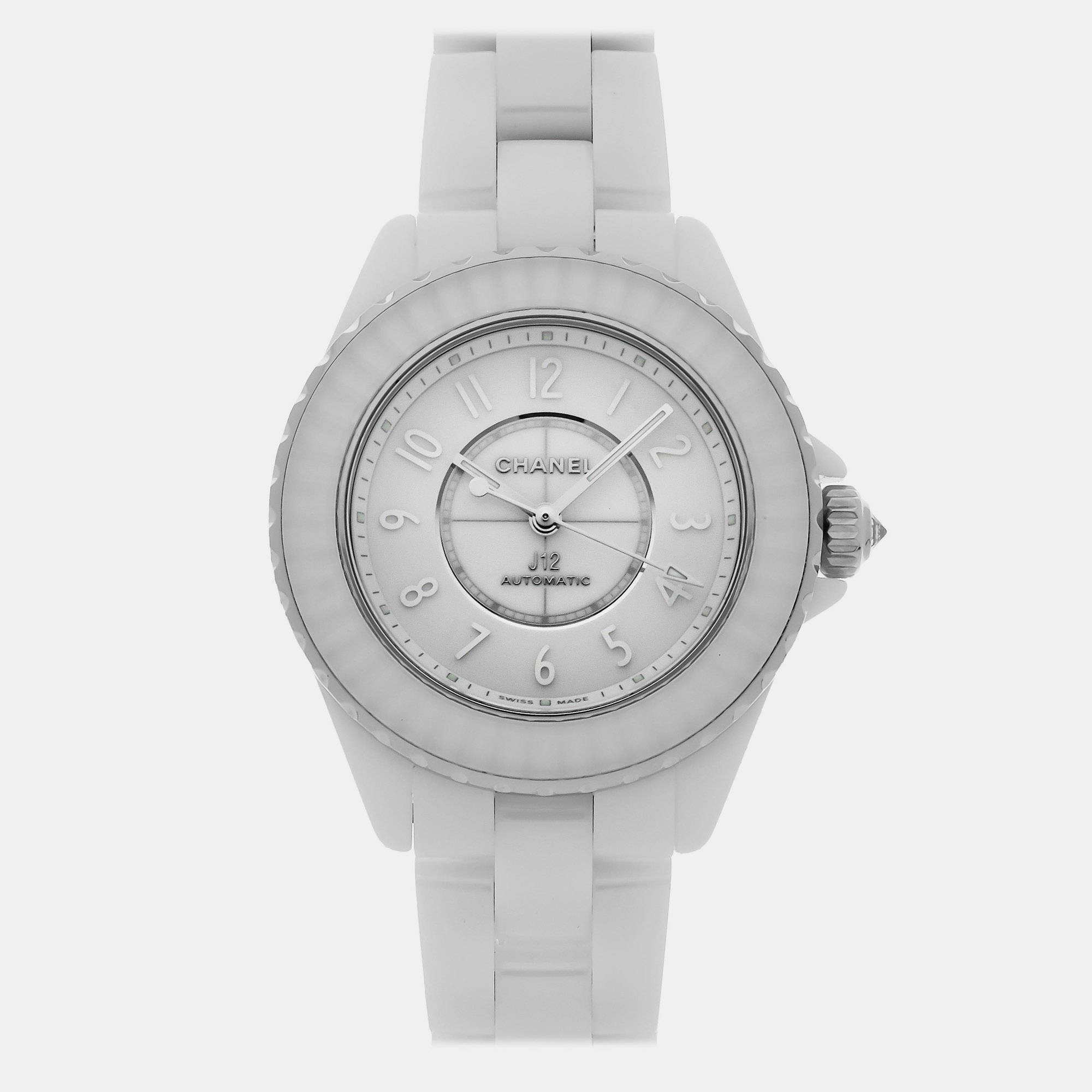 

Pre-Owned Chanel J12 Men's Watch 33 mm, White