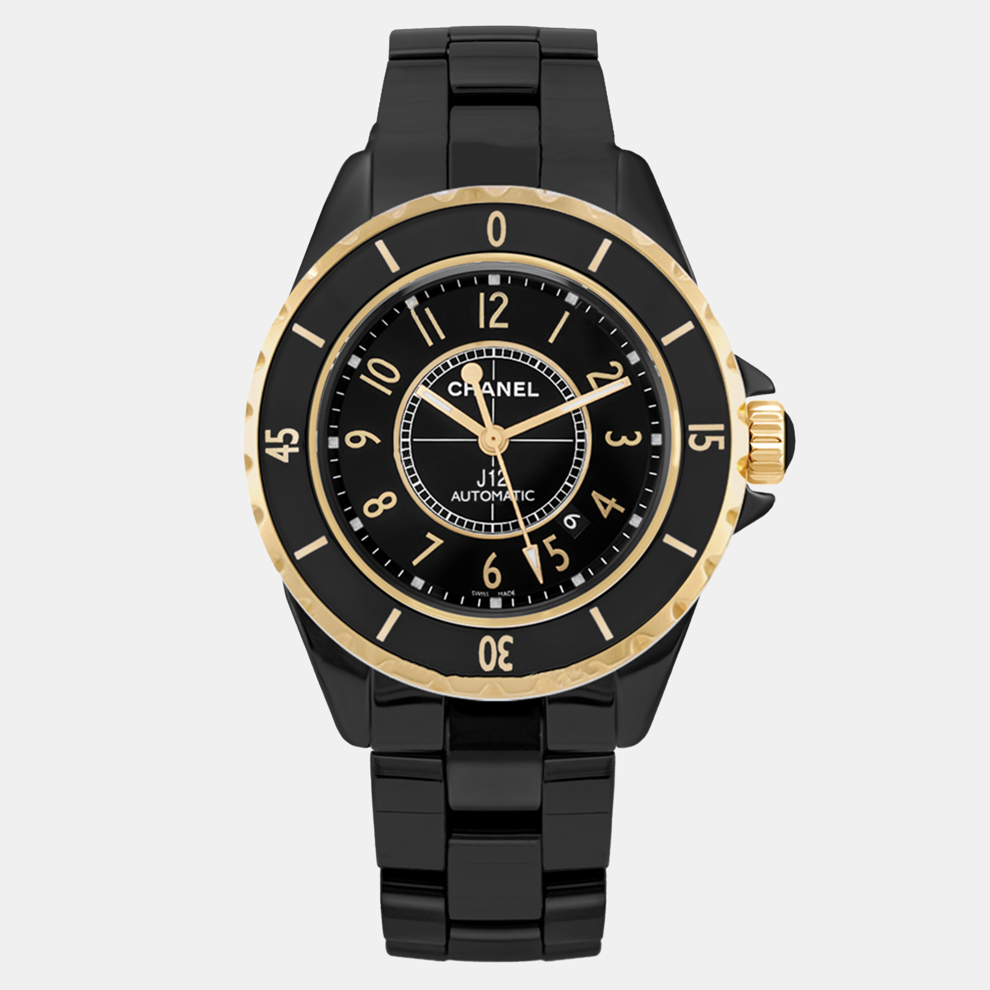 

Chanel Black Ceramic J12 H2918 Automatic Men's Wristwatch