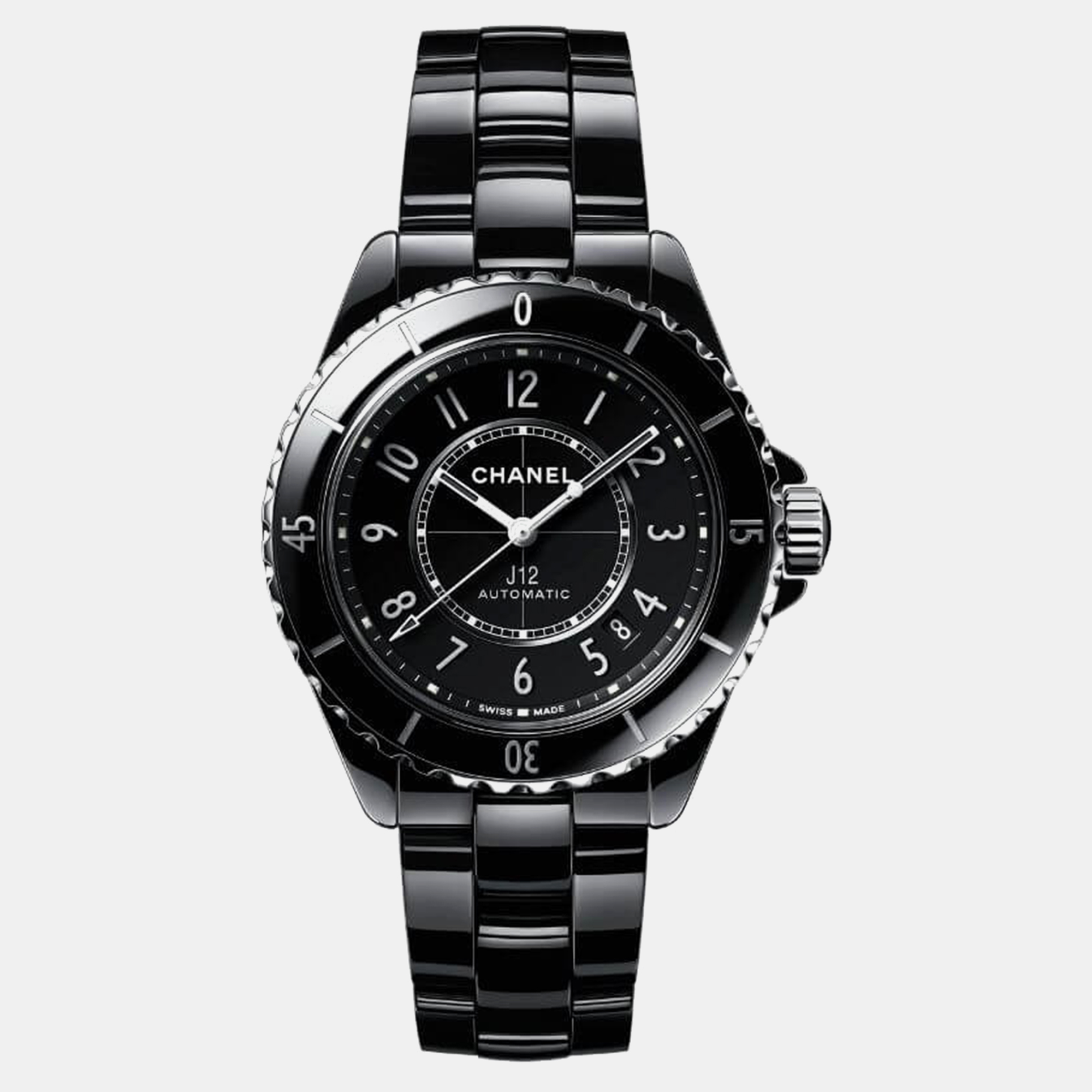 

Chanel Black Ceramic J12 H5697 Automatic Men's Wristwatch