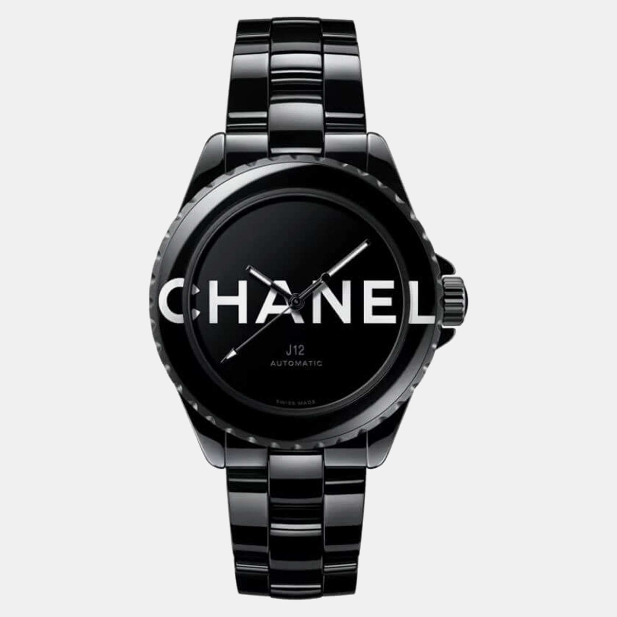 

Chanel Black Ceramic J12 H7418 Automatic Men's Wristwatch