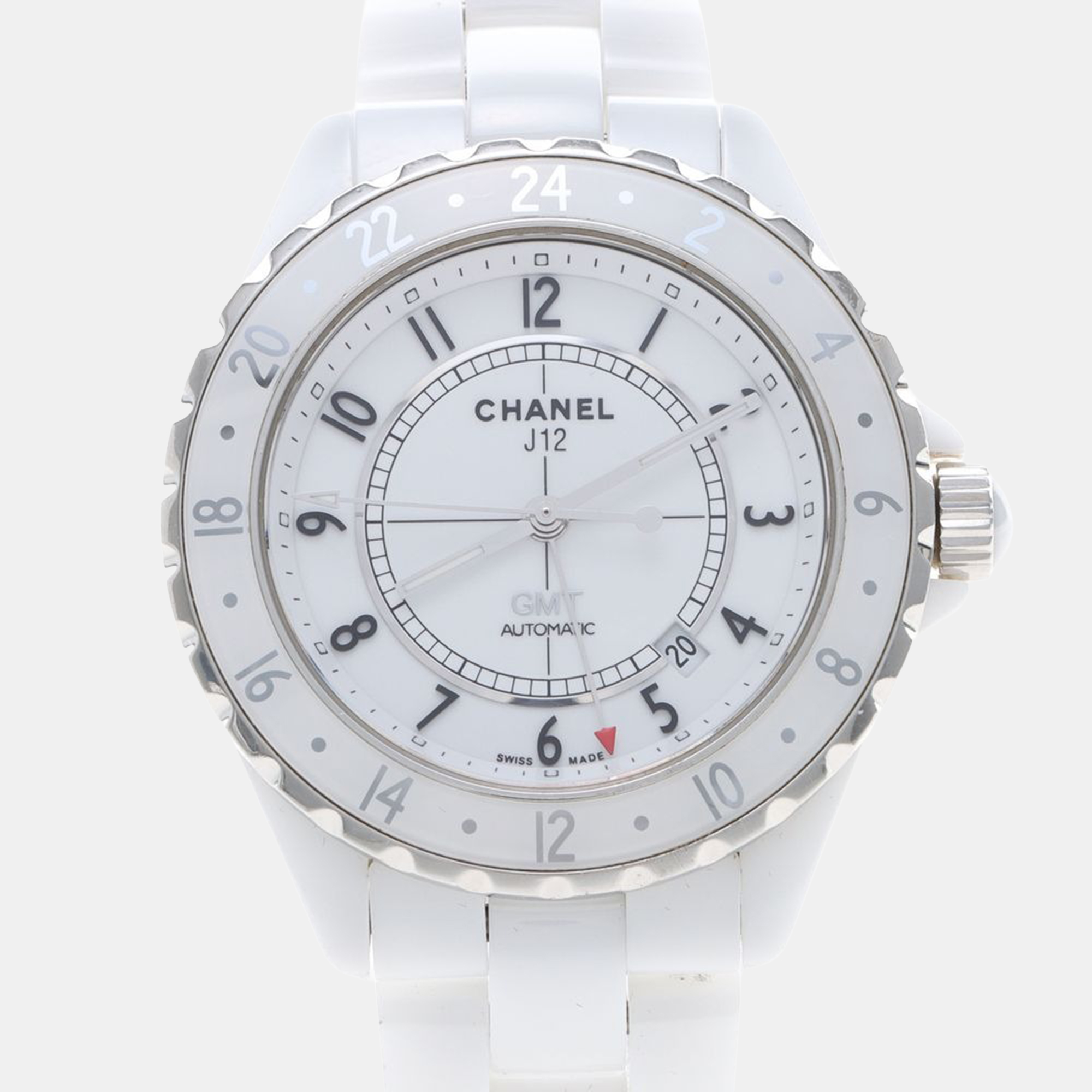 

Chanel J12 Automatic Ceramic Stainless Steel Men's Wristwatch 42 mm, White
