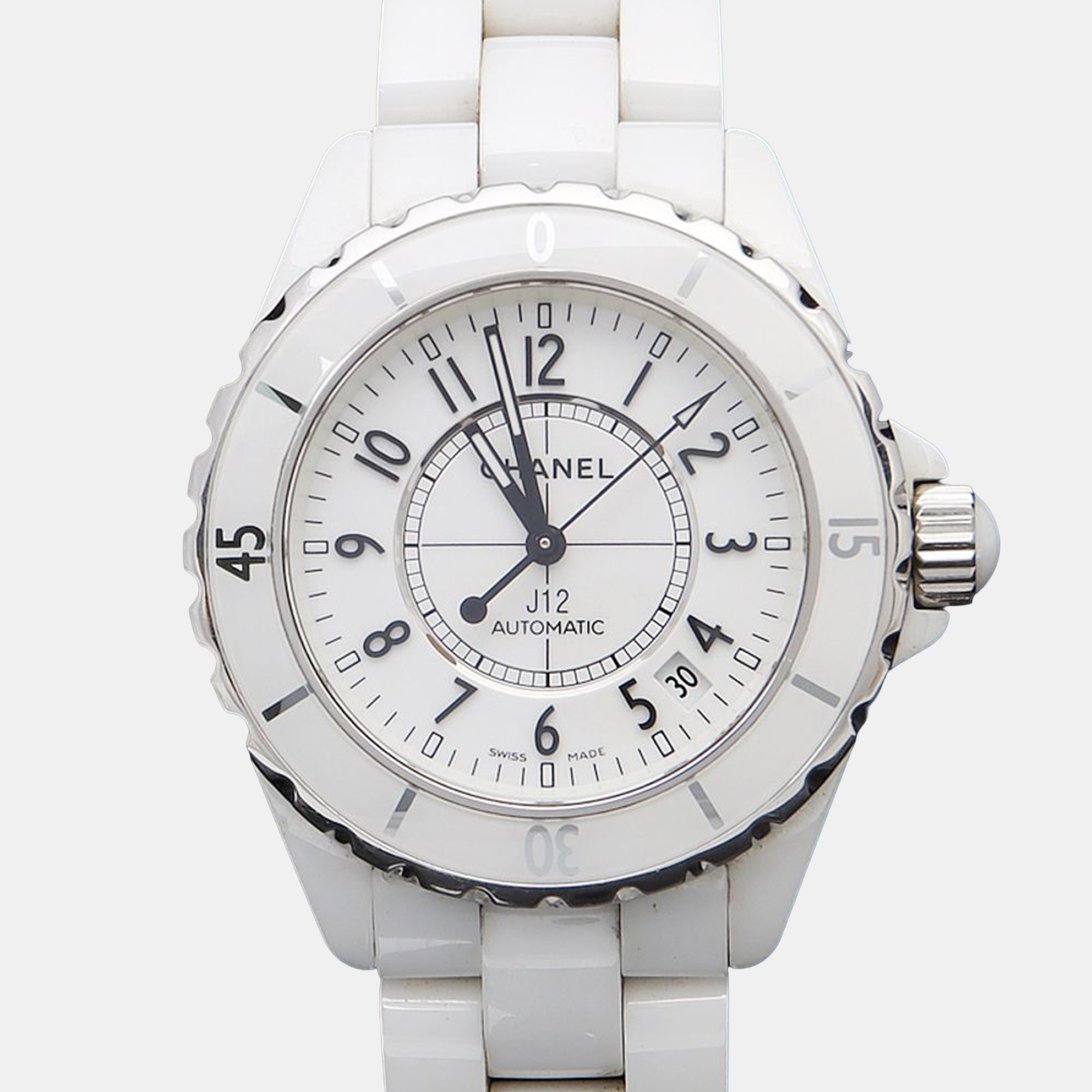 

Chanel J12 Automatic Ceramic Stainless Steel Men's Wristwatch 39 mm, White