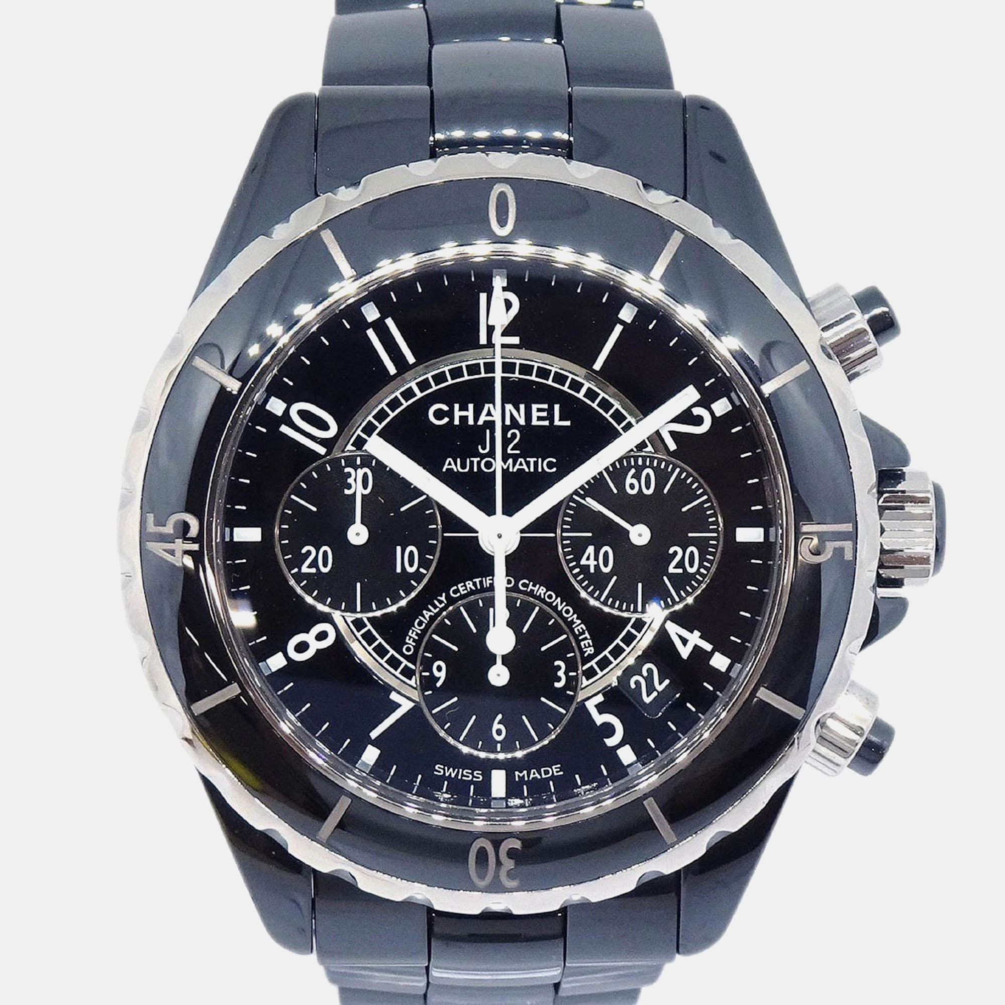 

Chanel J12 H0940 Automatic Black Stainless Steel Ceramic Men's Wristwatch 42 mm