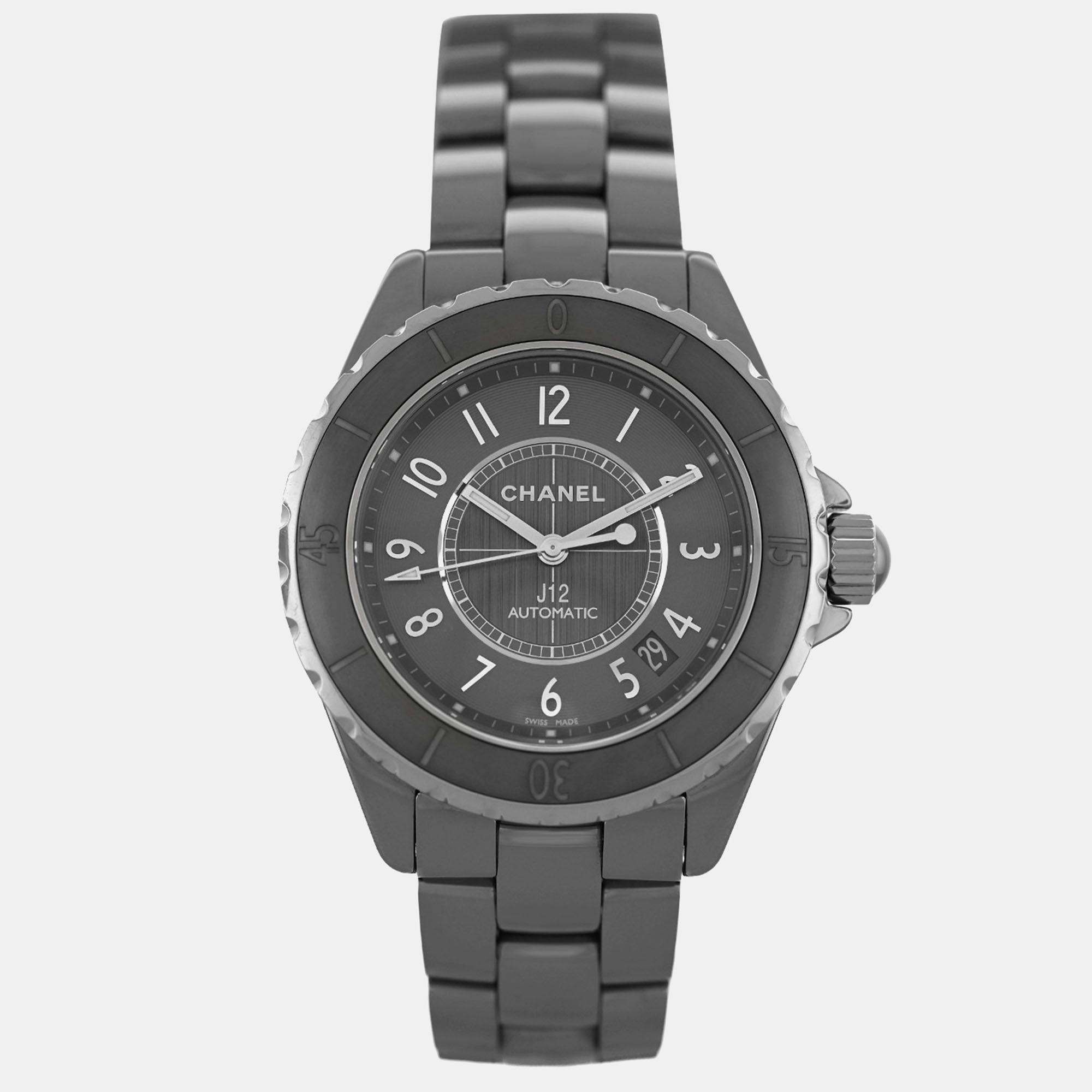 

Chanel J12 Chromatic H2979 Automatic Grey Ceramic Stainless Steel Men's Wristwatch