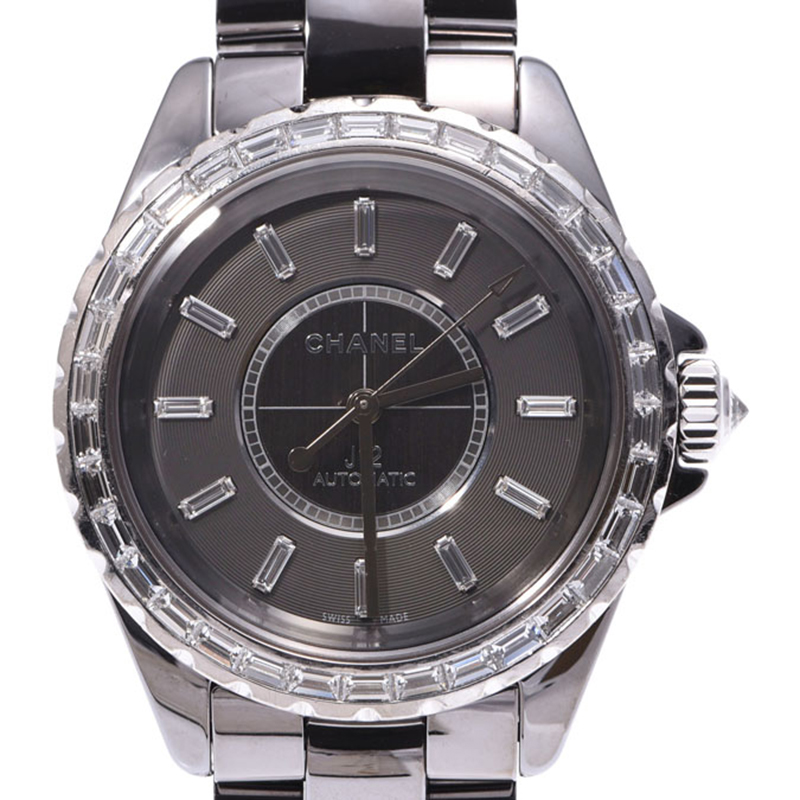 

Chanel Gray Ceramic and Titanium J12 H2913 Chromatic Men's Wristwatch, Grey