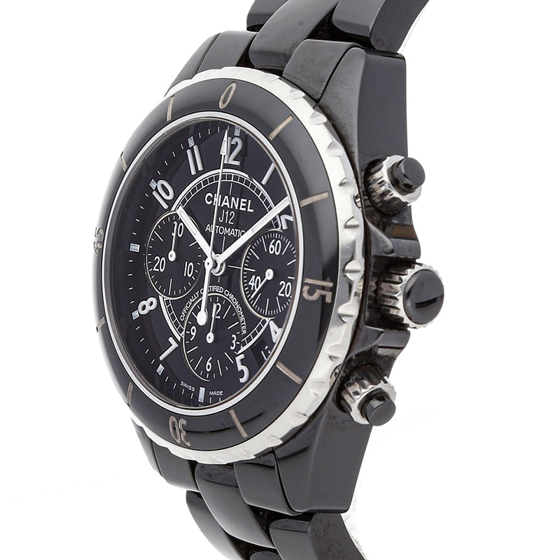 

Chanel Black Ceramic Automatic H0940 Men's Wristwatch
