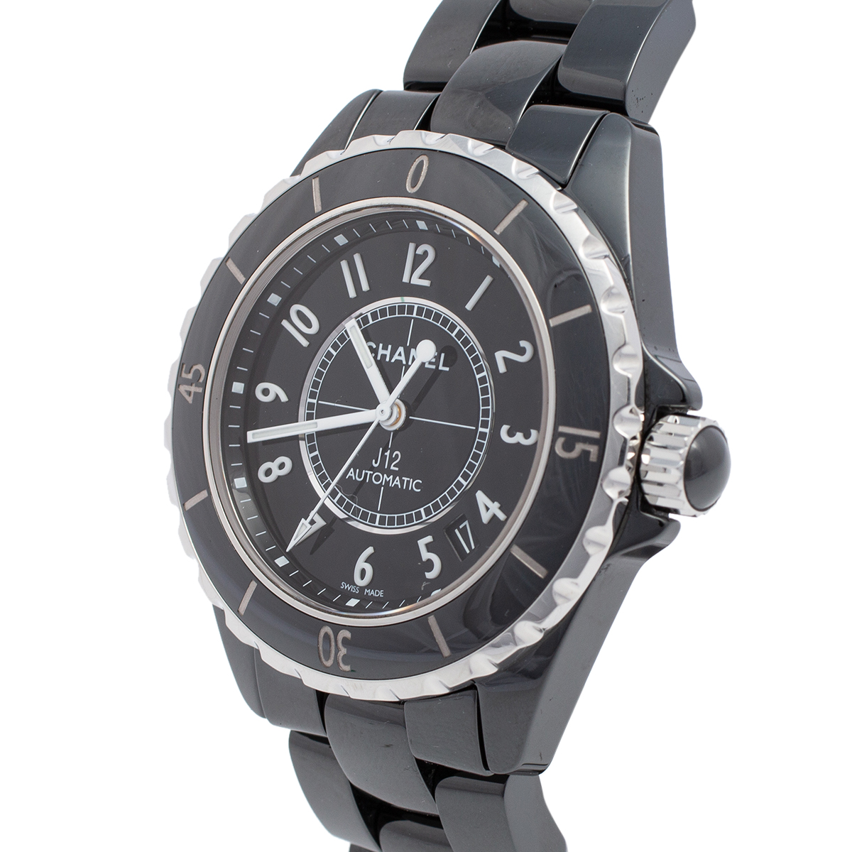 

Chanel Black Stainless Steel & Ceramic J12 H0685 Automatic Unisex Wristwatch