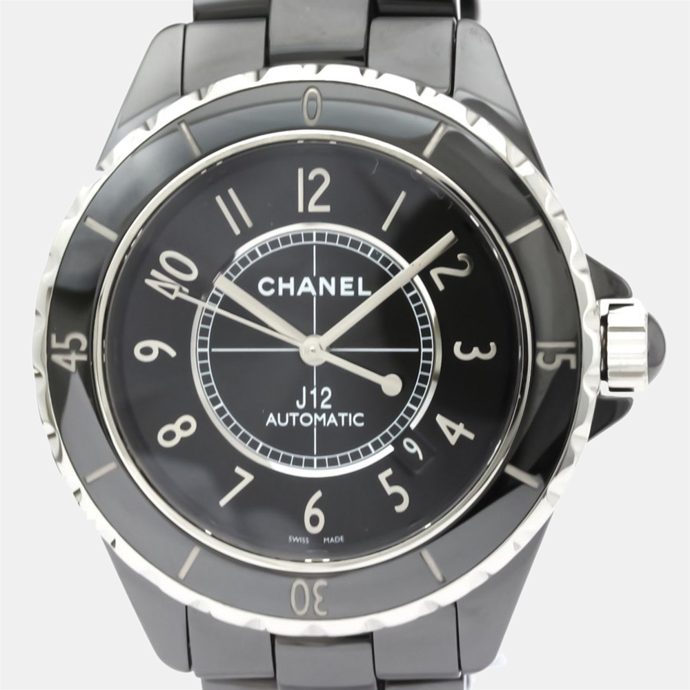 

Chanel Black Ceramic J12 H2980 Automatic Men's Wristwatch 42 MM