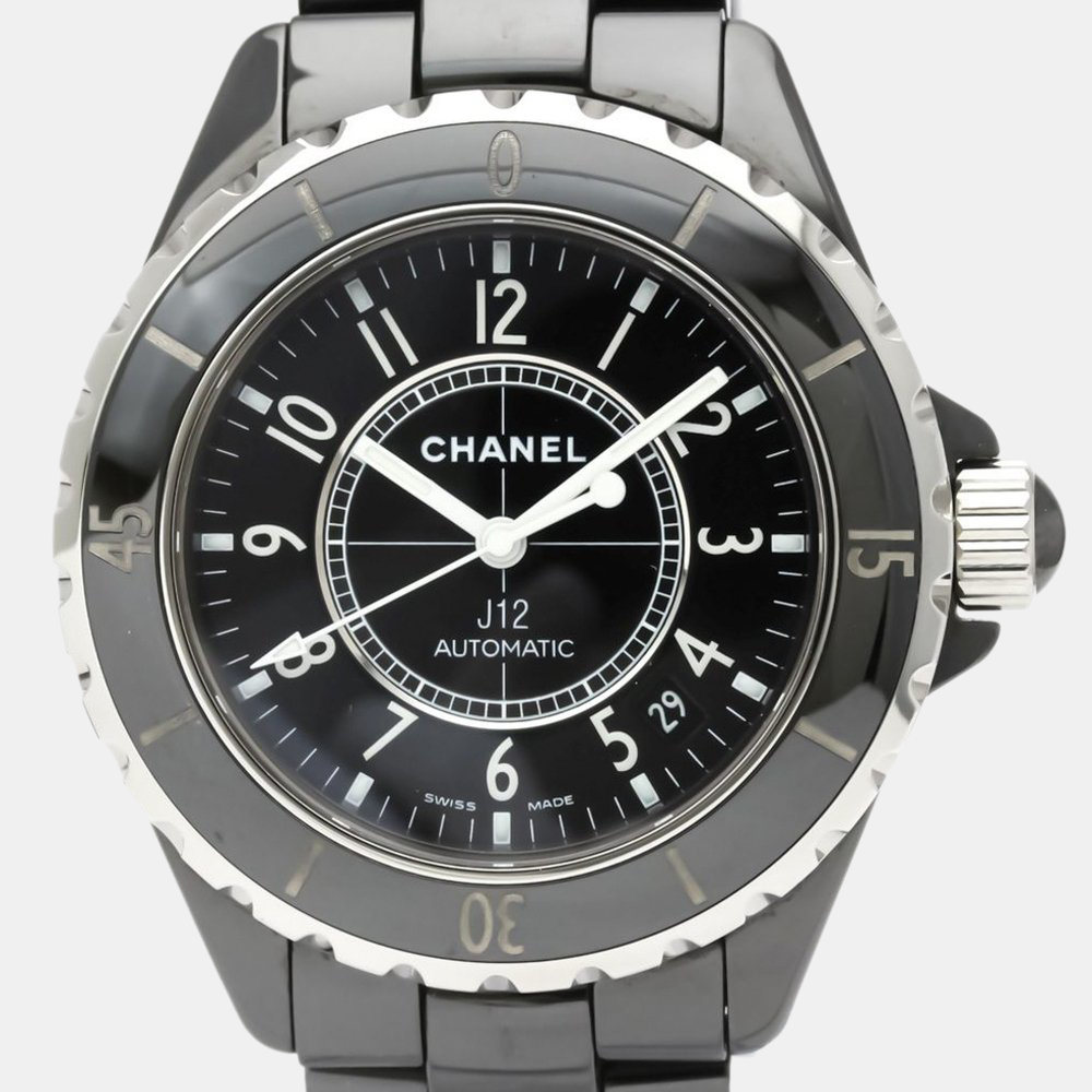 

Chanel Black Ceramic J12 H0685 Automatic Men's Wristwatch 38 mm