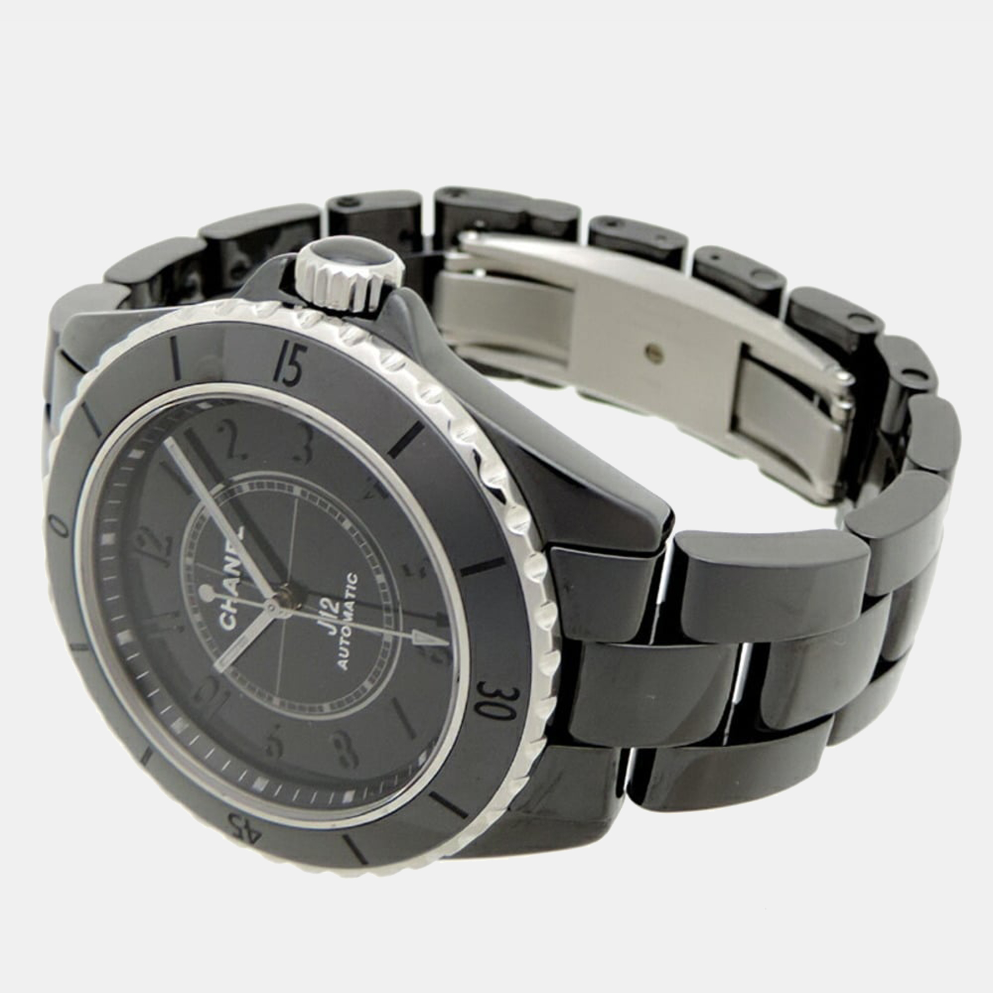 

Chanel Black Ceramic J12 H6185 Automatic Men's Wristwatch 38 mm