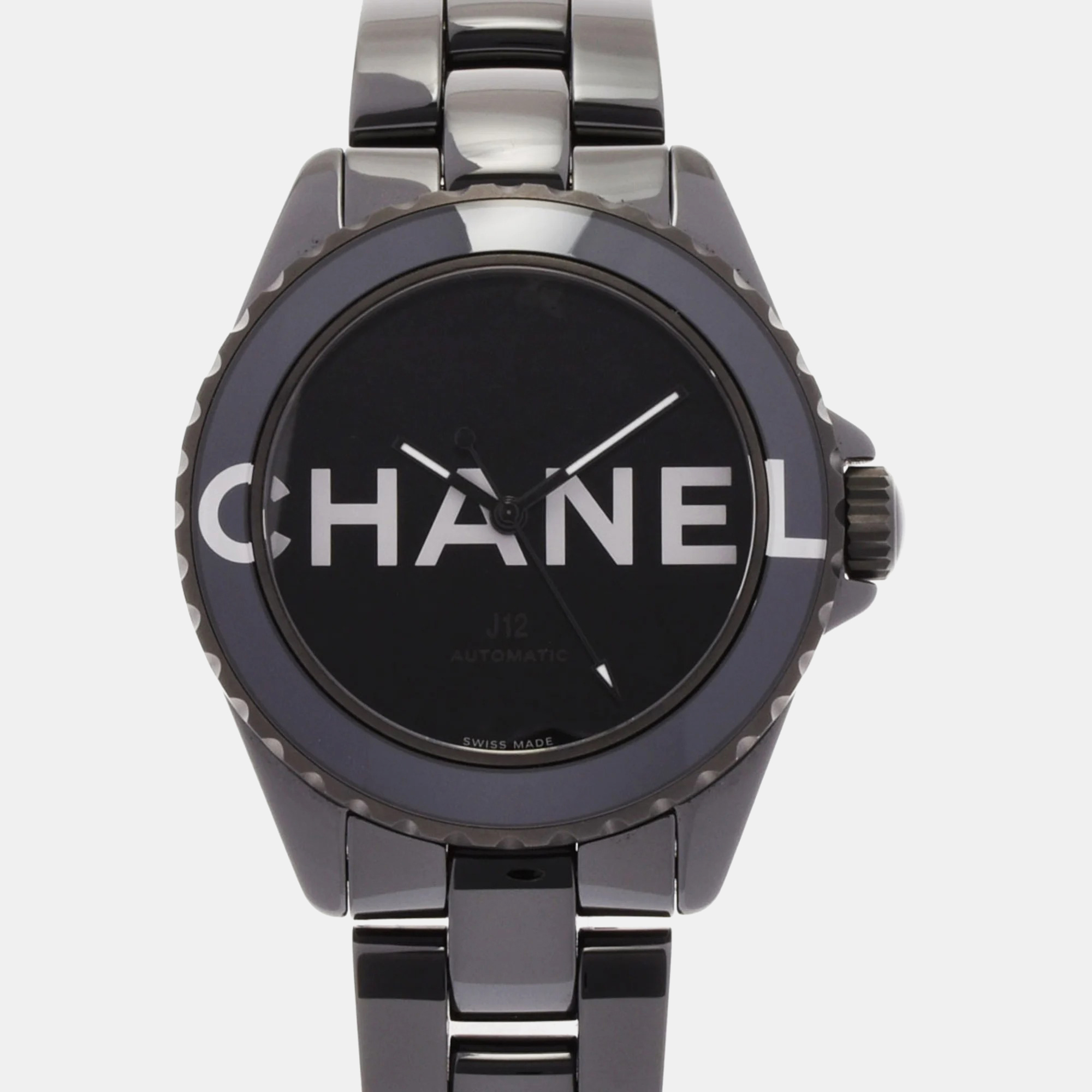 

Chanel Black Ceramic J12 H7418 Automatic Men's Wristwatch 38 mm