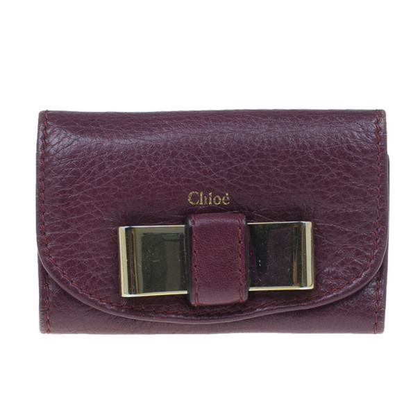 Chloe Plum Bow Key Holder