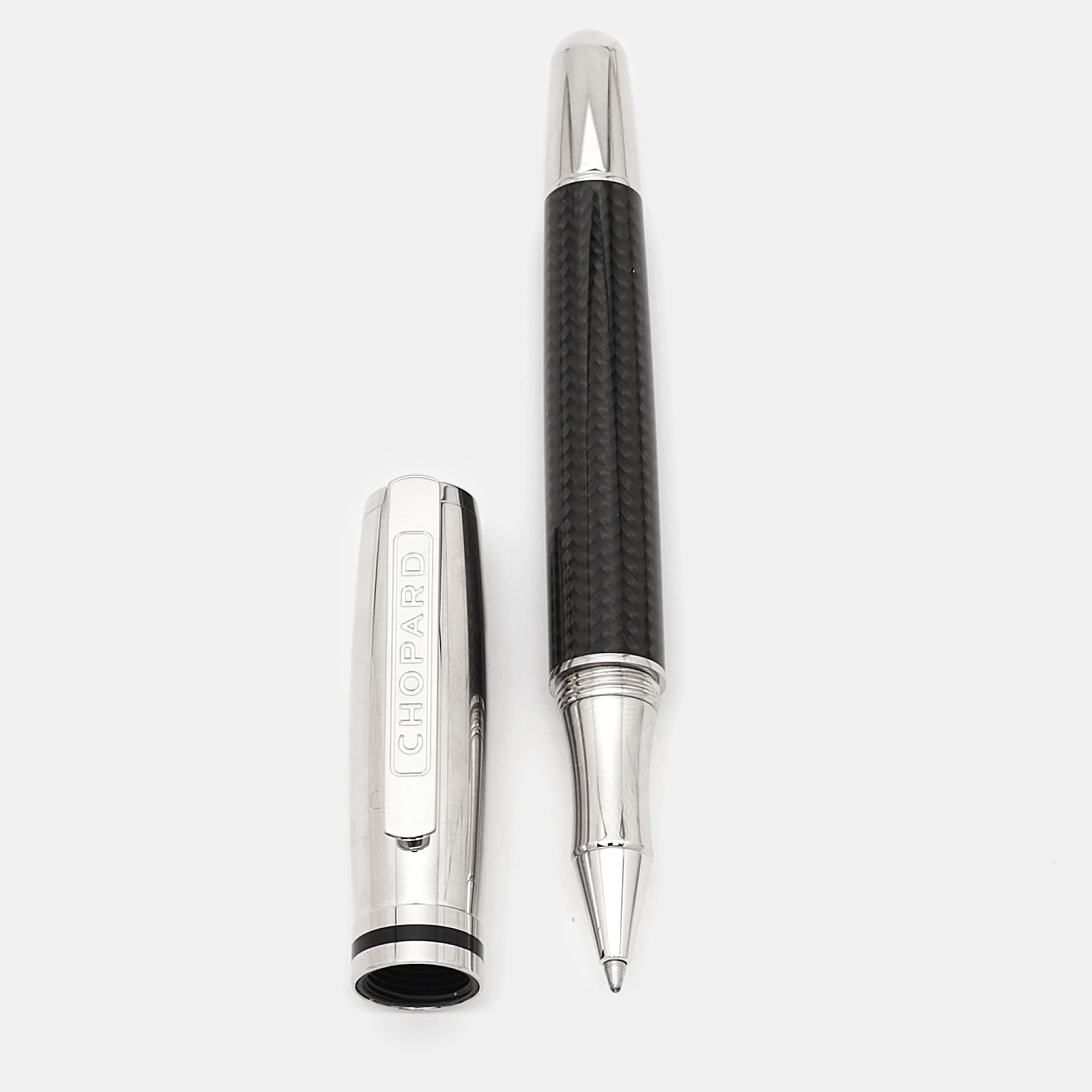 

Chopard Brescia Carbon Fiber Silver Tone Ballpoint Pen