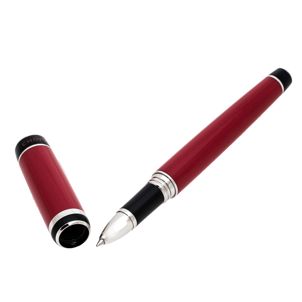 Chopard Racer Red Resin Palladium Plated 95013-0370 Ballpoint Pen