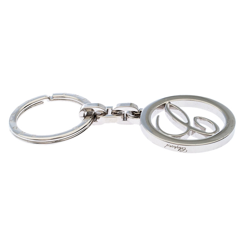 

Chopard Silver Tone Logo Key Ring