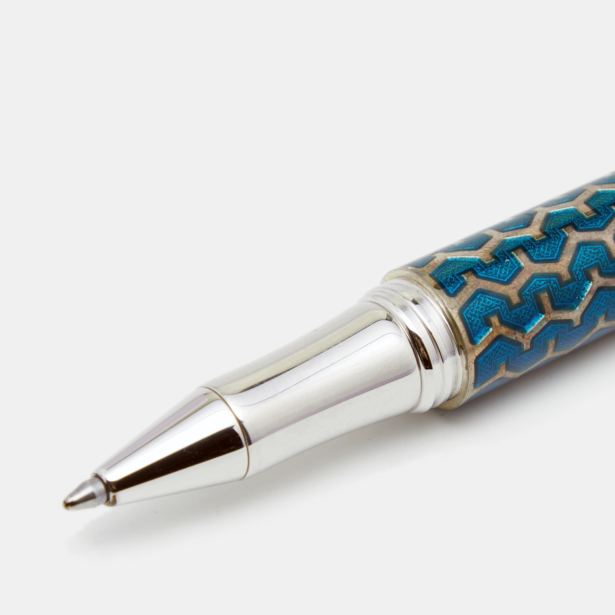 

Chopard Blue Sterling Silver Racer Limited Edition Rollerball Pen