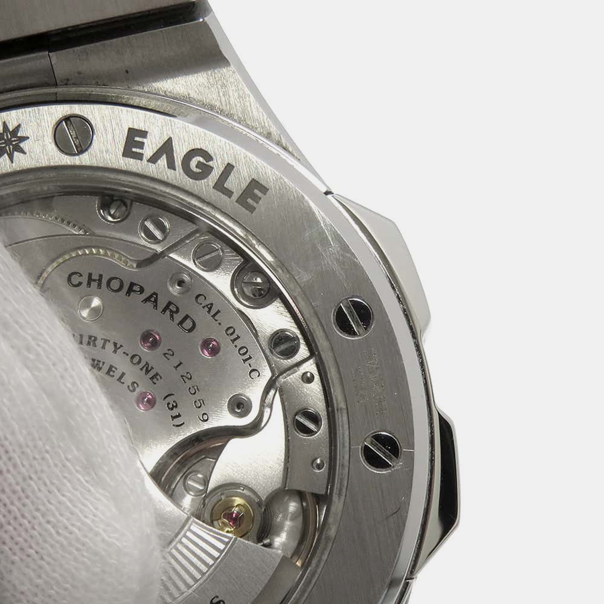 Chopard Grey Stainless Steel Alpine Eagle 298600-3002 Automatic Men`s Wristwatch 41 mm 