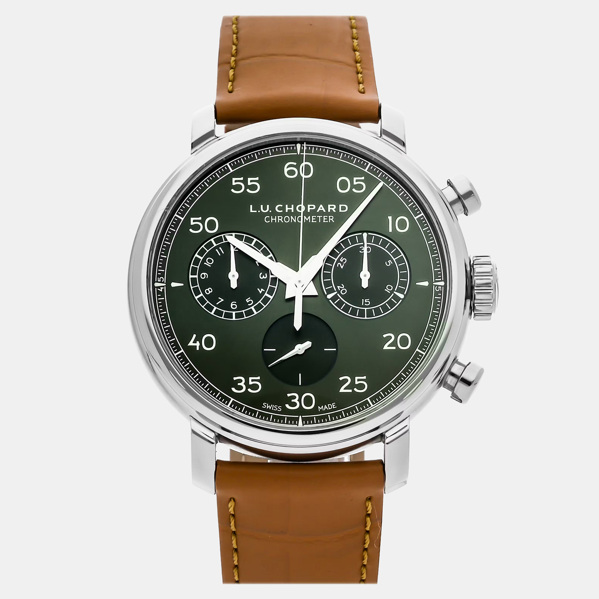 

Pre-Owned Chopard L.U.C 1963 Heritage Flyback Chronograph 168556-3002 Manual Winding 42 mm, Green