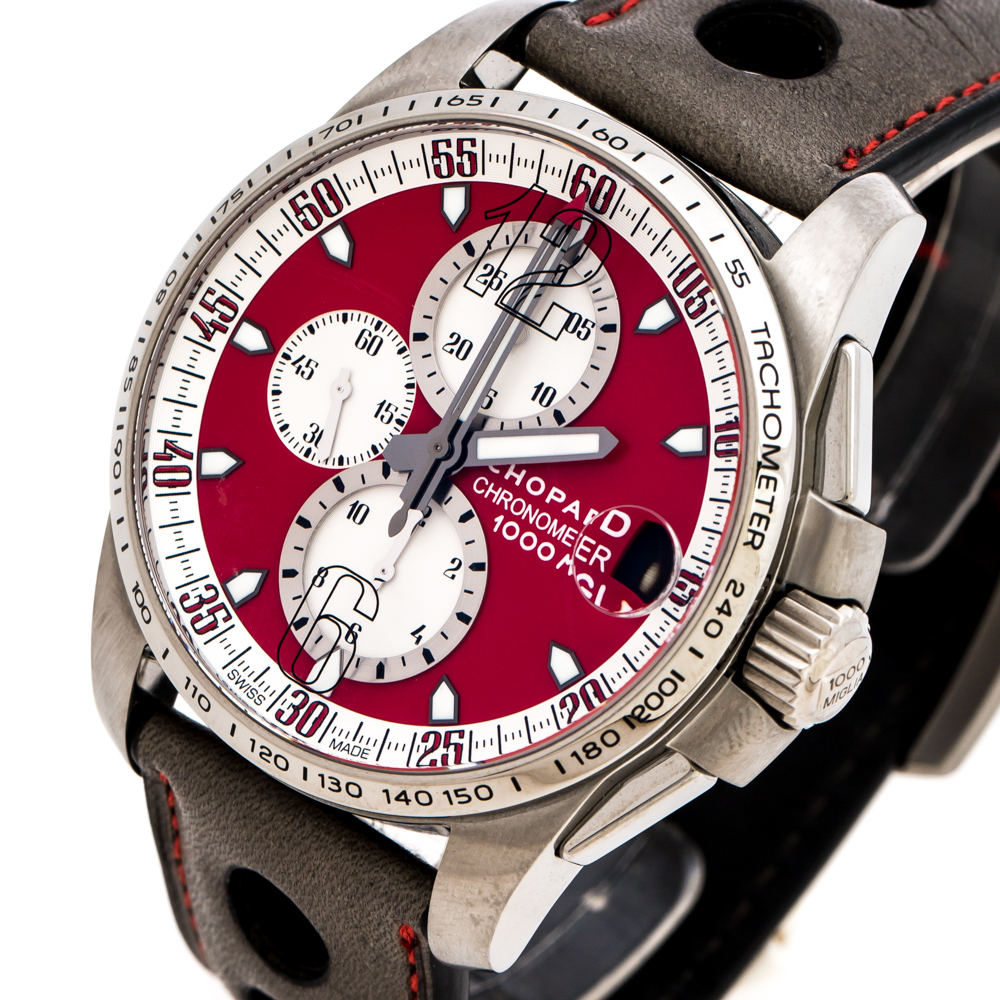 

Chopard Red Titanium Mille Miglia GT  Rosso Corsa Limited Edition 168459-3036 Men's Wristwatch 44 mm