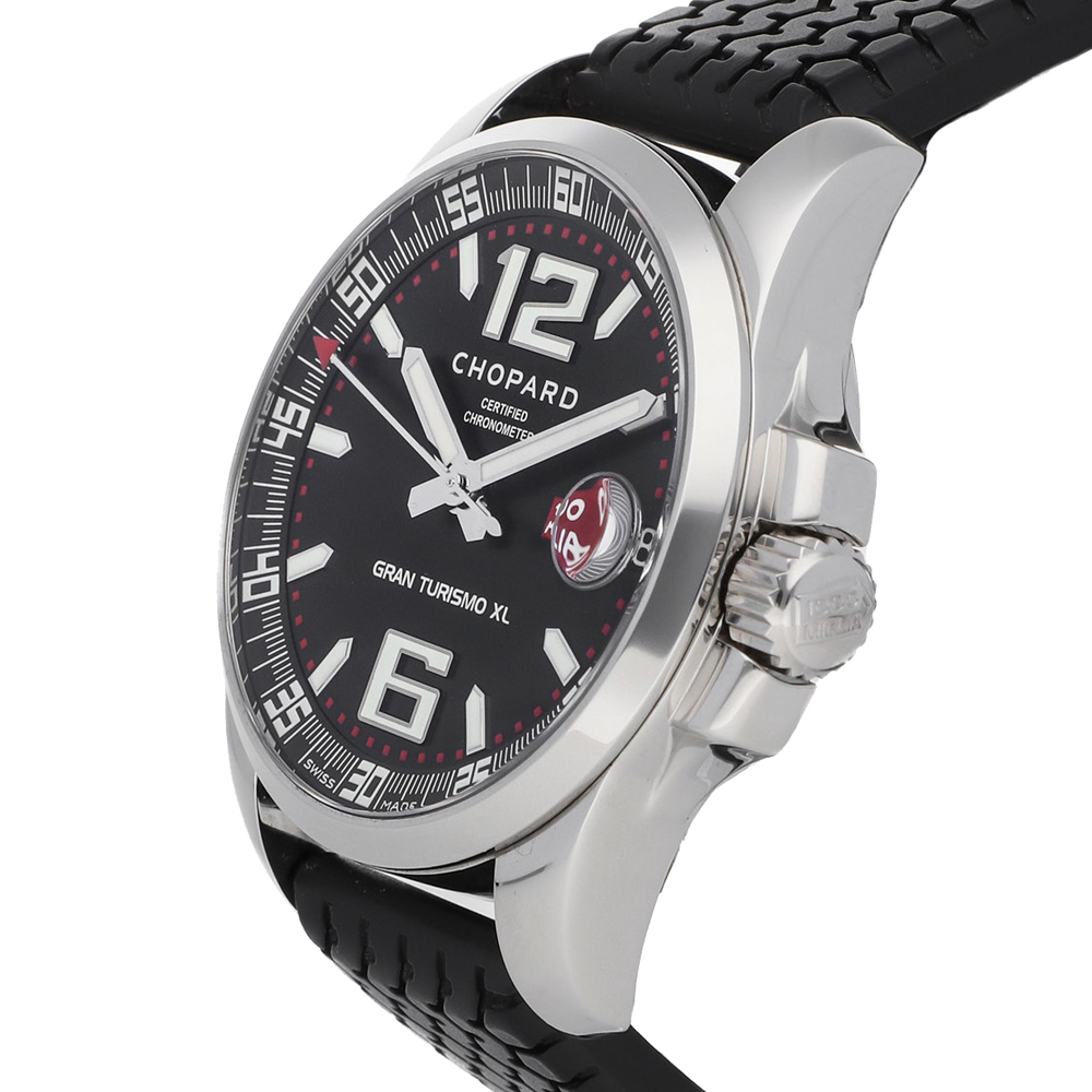 

Chopard Black Stainless Steel Mille Miglia Gran Turismo  168997-3001 Men's Wristwatch 44 MM