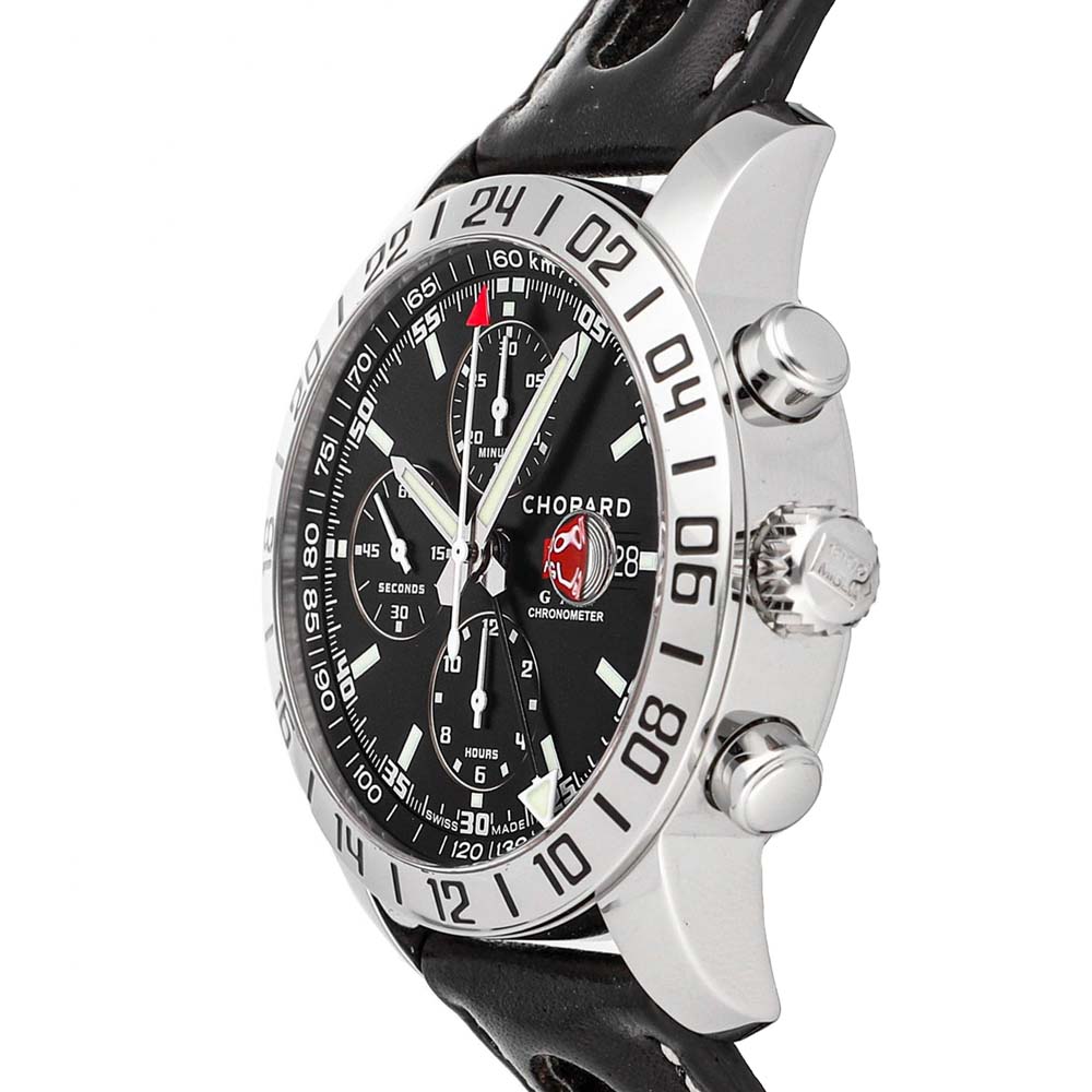 

Chopard Black Stainless Steel Mille Miglia GMT Chronograph
