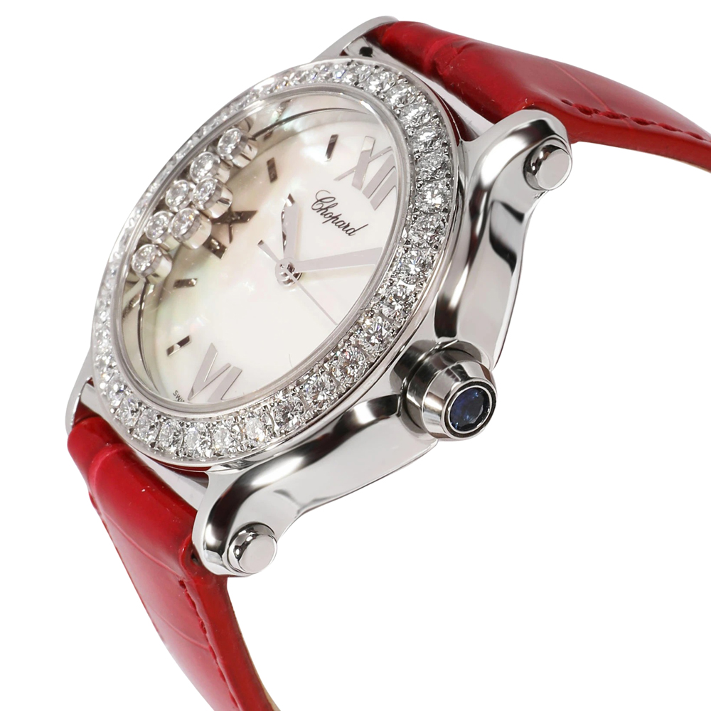 

Chopard White Diamonds Stainless Steel Happy Sport