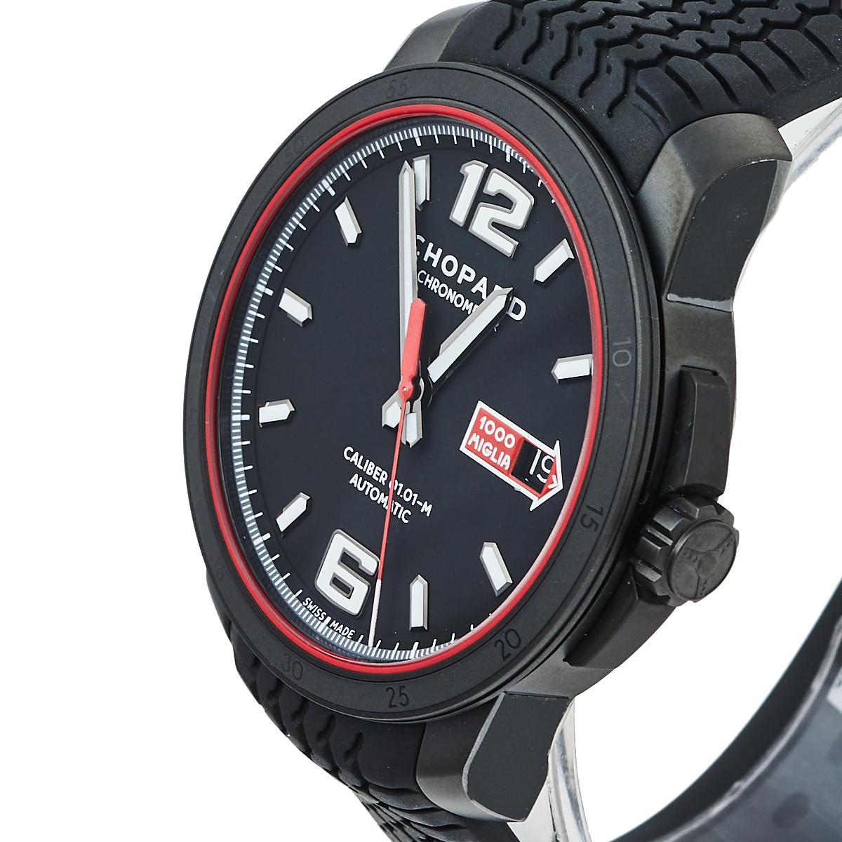 

Chopard Black Stainless Steel and Rubber Mille Miglia GTS Speed Black