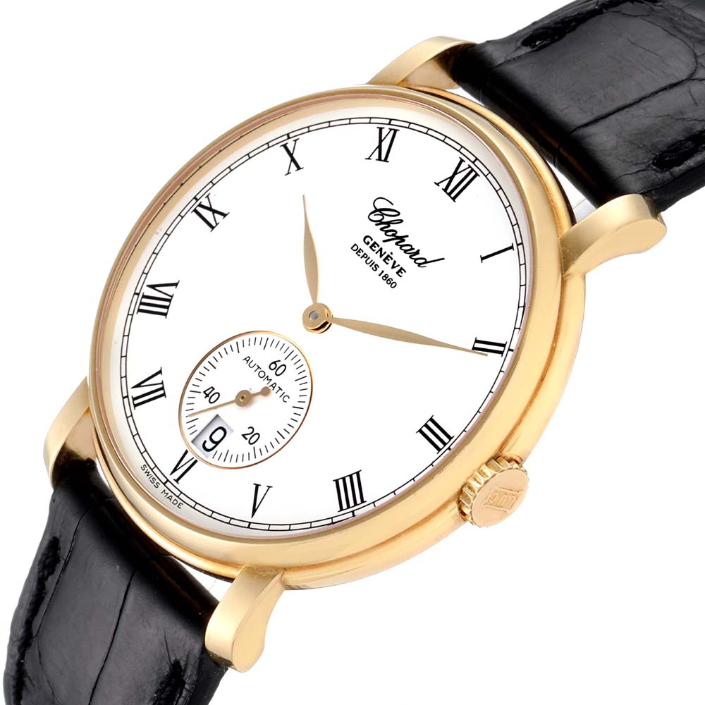 

Chopard White 18K Yellow Gold Classique 1223 Men's Wristwatch 36 MM