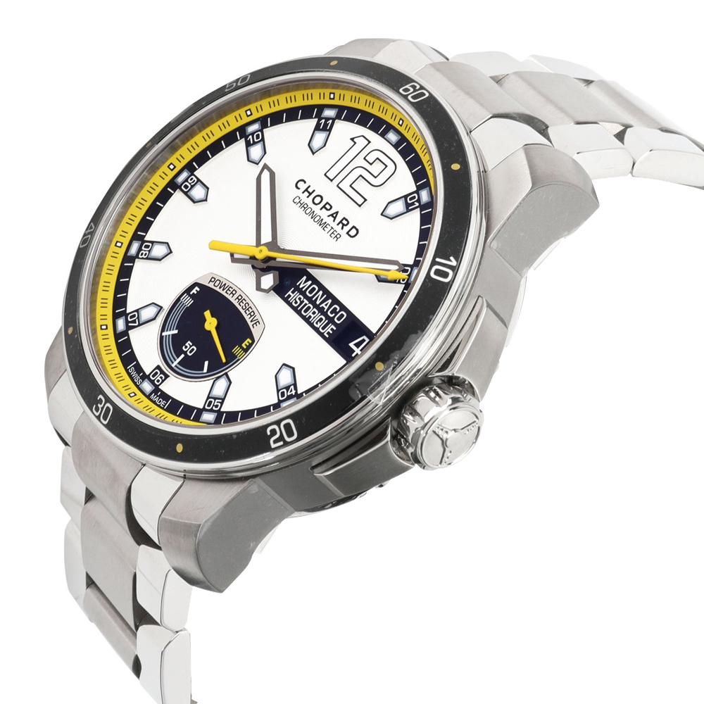 

Chopard White Stainless Steel And Titanium Monaco Historique