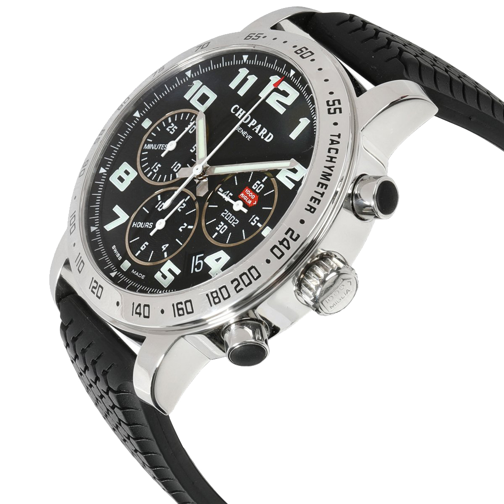 

Chopard Black Stainless Steel Mille Miglia 16/8920 Men's Wristwatch 40.5 MM