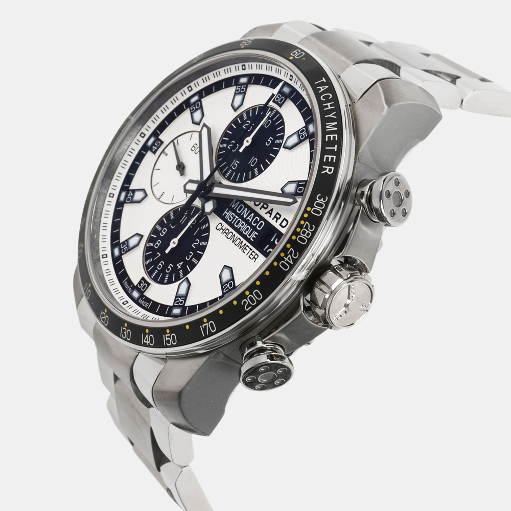 

Chopard Silver Stainless Steel And Titanium Monaco Historique 158570-3003 Men's Wristwatch  mm