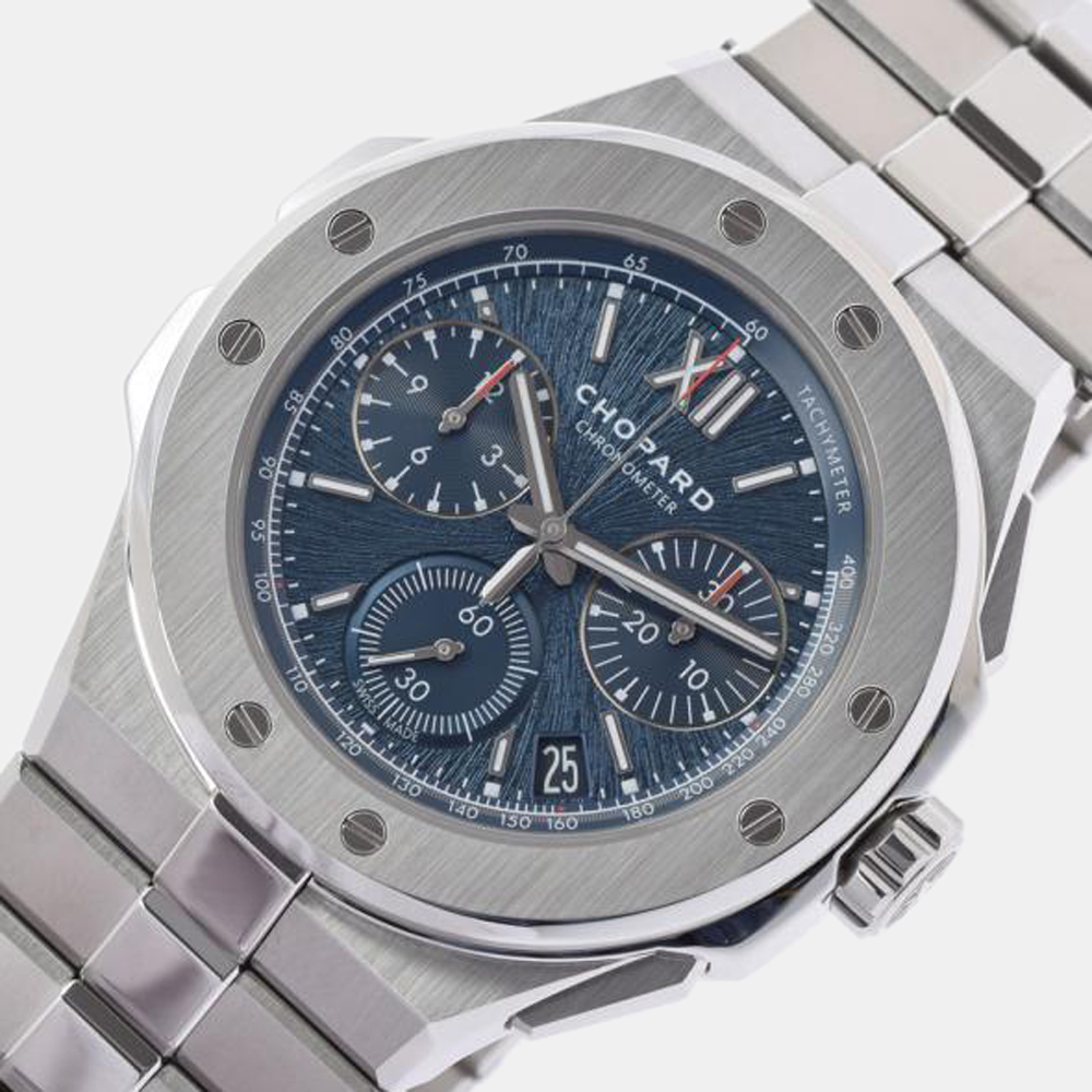 

Chopard Blue Stainless Steel Alpine Eagle 298609-3001 Men's Wristwatch 44 mm