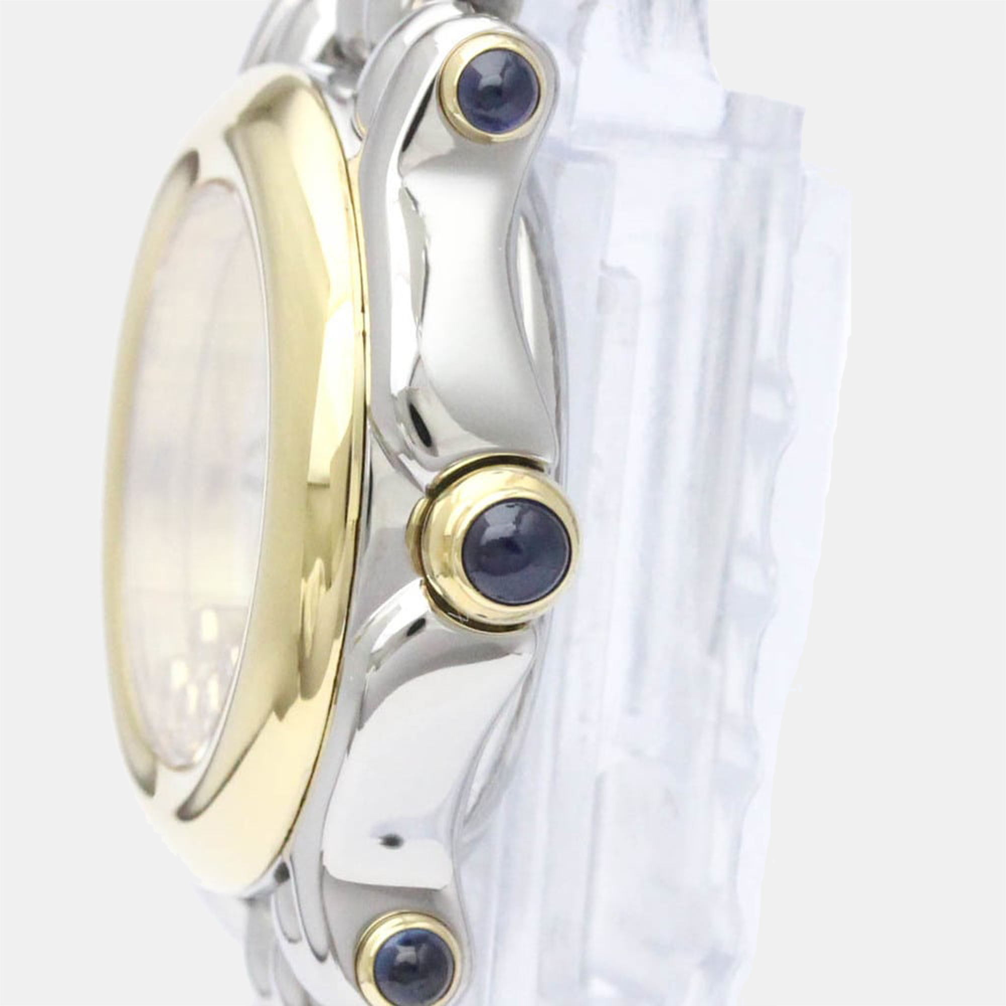 

Chopard White 18k Yellow Gold And Stainless Steel Happy Sport 27/8295-23 Quartz Men's Wristwatch 26 mm