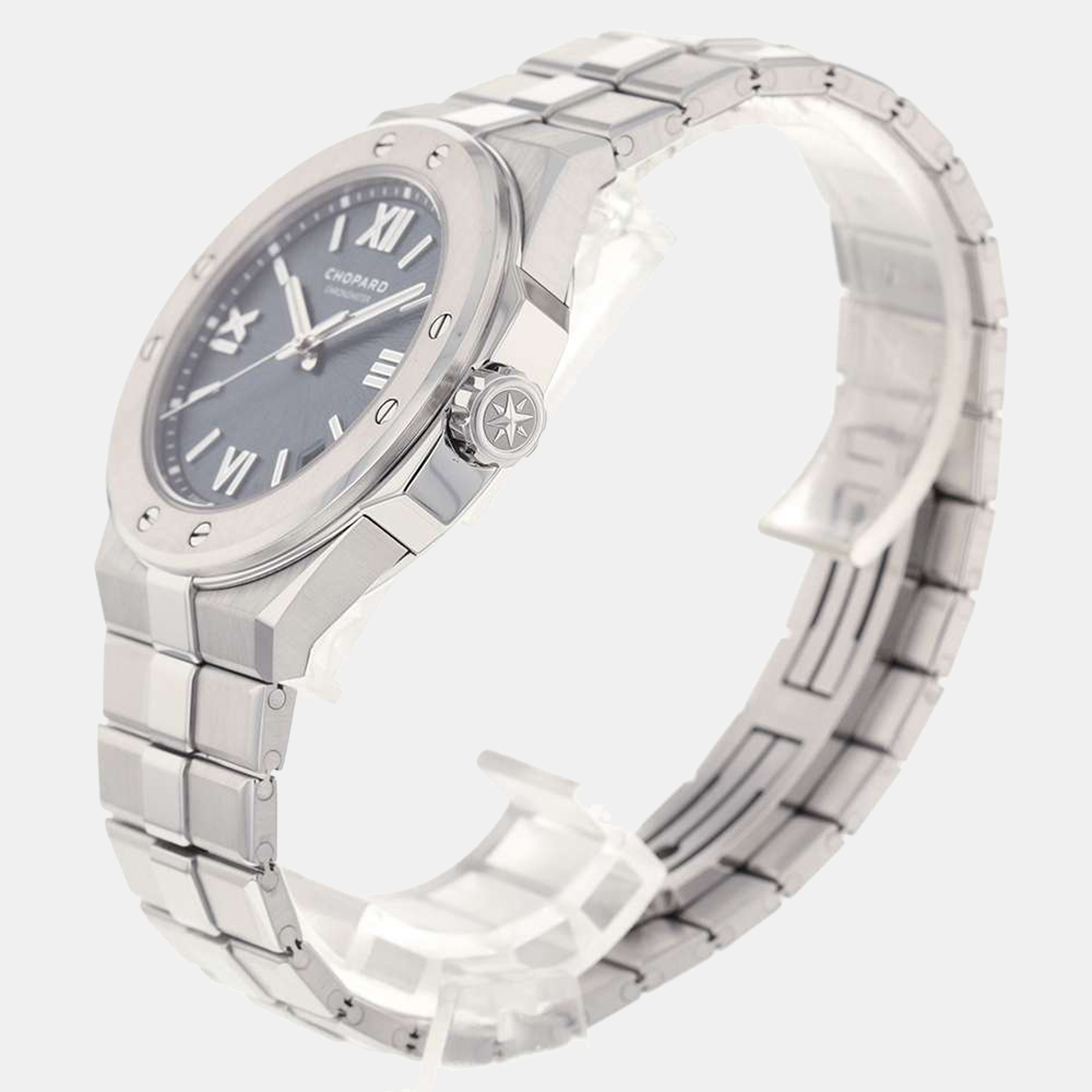 

Chopard Blue Stainless Steel Alpine Eagle 298600-3001 Men's Wristwatch 41 mm