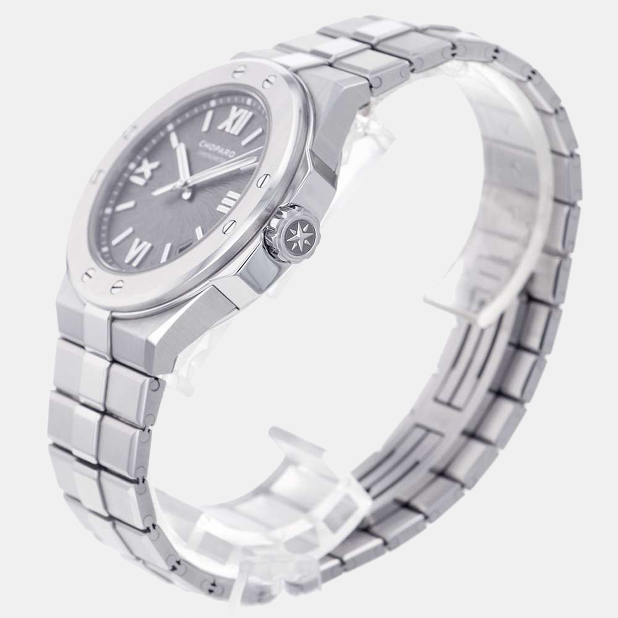 

Chopard Grey Stainless Steel Alpine Eagle 298600-3002 Men's Wristwatch 41 mm