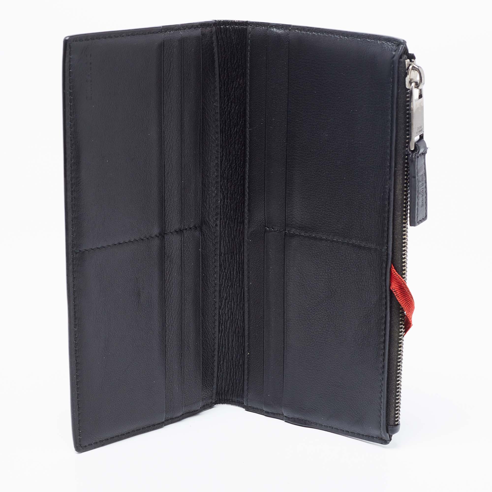 

Dior Black Leather Long Wallet