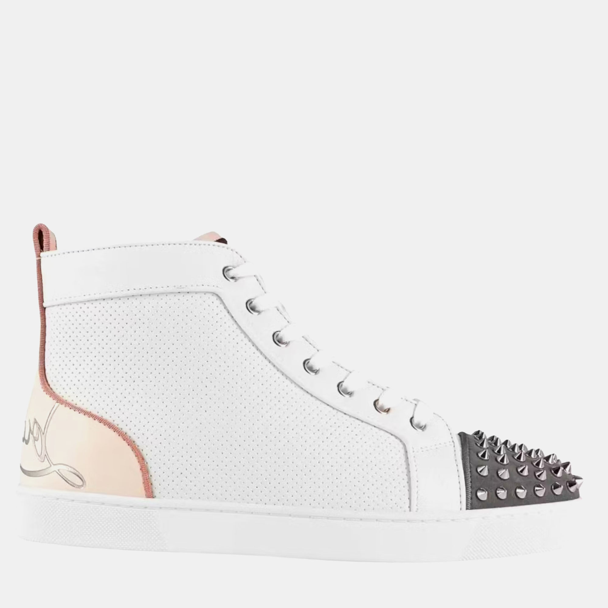 

Christian Louboutin Multicolor Fun Lou Spikes Flat Sneakers EU, White