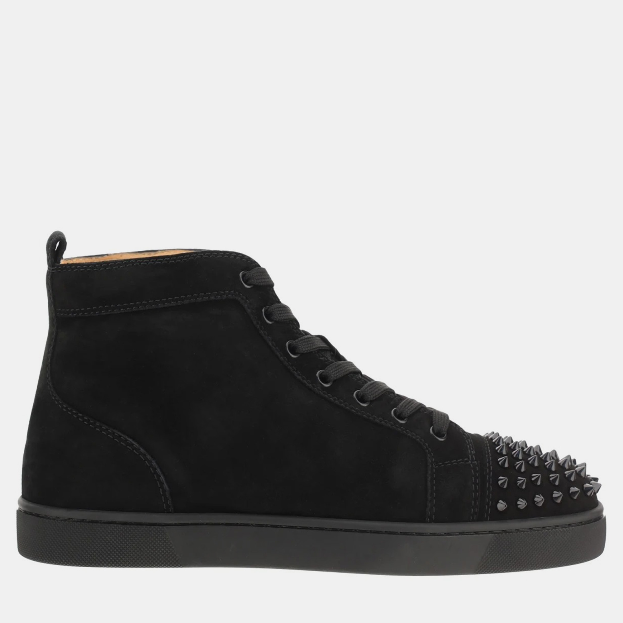 

Christian Louboutin Black Lou Spikes Sneakers IT 42