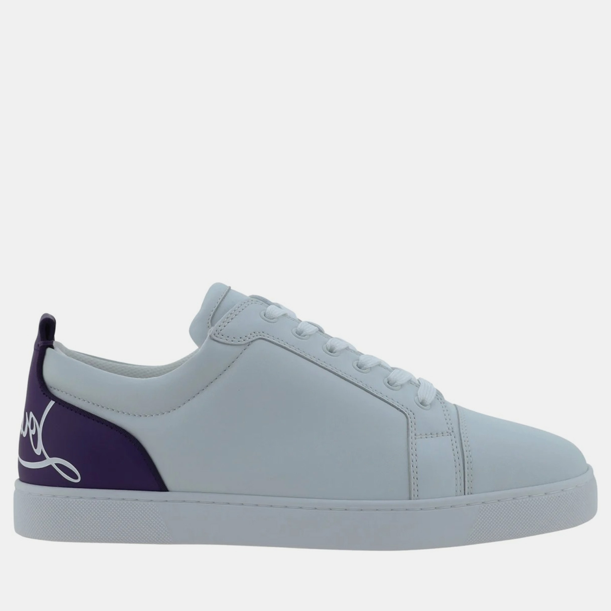 

Christian Louboutin White Fun Louis Junior Sneakers IT 39, Purple